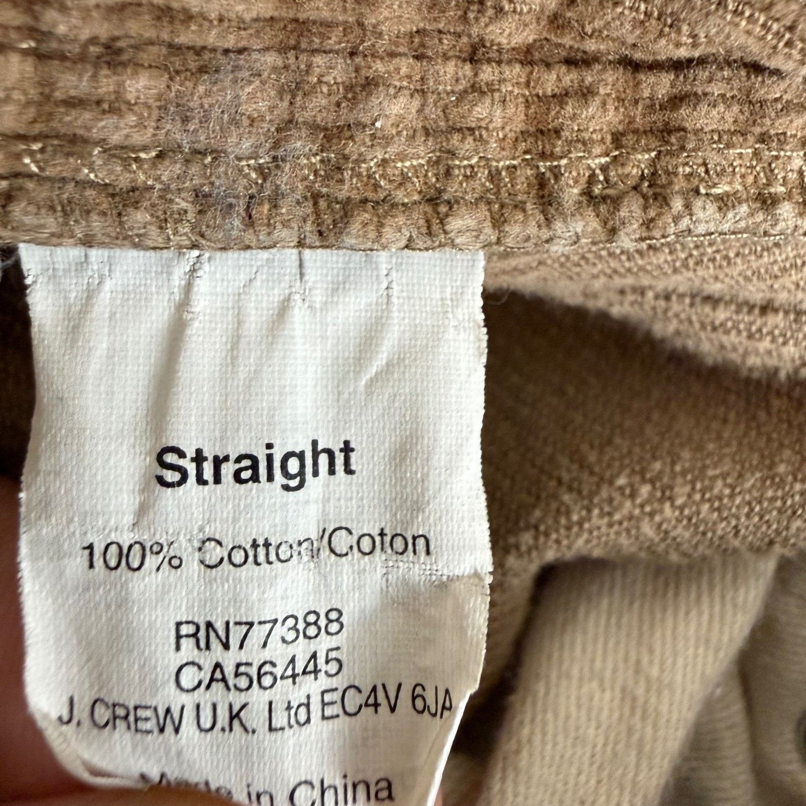 Other J Crew Corduroy Pants Mens 29x32 (30x32) Tan Office Everyday Size US 29 - 3 Thumbnail