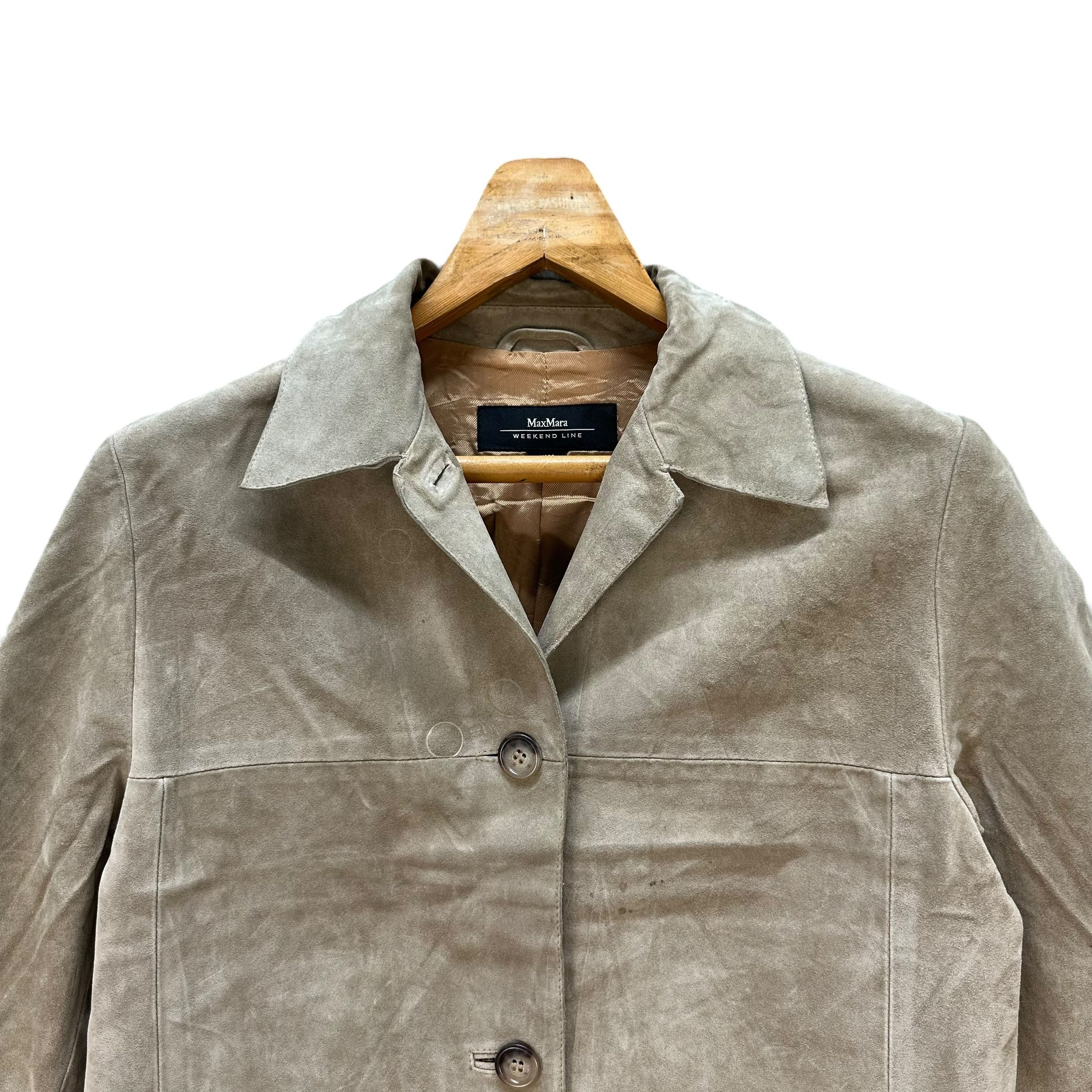 Max Mara Max Mara Suede Leather Jacket #9166-65 Size S / US 4 / IT 40 - 2 Thumbnail