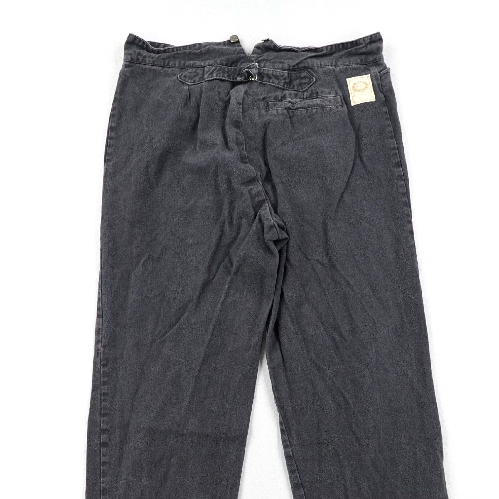 Vintage VINTAGE Wahmaker Pants Mens 40 Black Buckle Back Frontier Western Button Fly Size US 40 / EU 56 - 6 Thumbnail