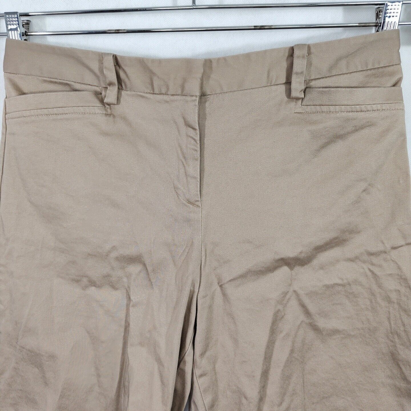 George George Khaki Chino Bermuda Shorts Women Size 10 Cuffed Size 32" / US 10 / IT 46 - 2 Thumbnail