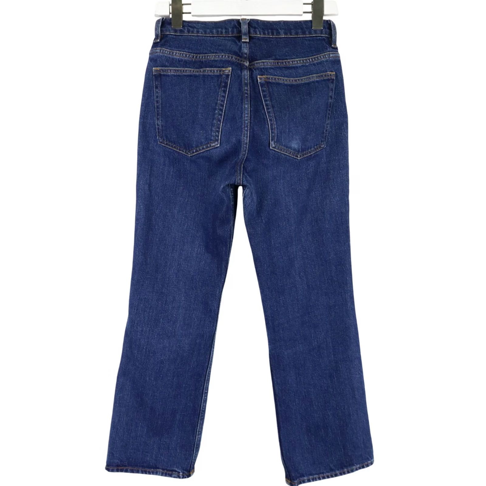 Arket ARKET Fern Cropped Jeans Women's EU 27 Blue Stretch Zip Fly Pockets Whiskers Straight Denim Spring Summer Women's Jeans Size 27" / US 4 / IT 40 - 2 Thumbnail