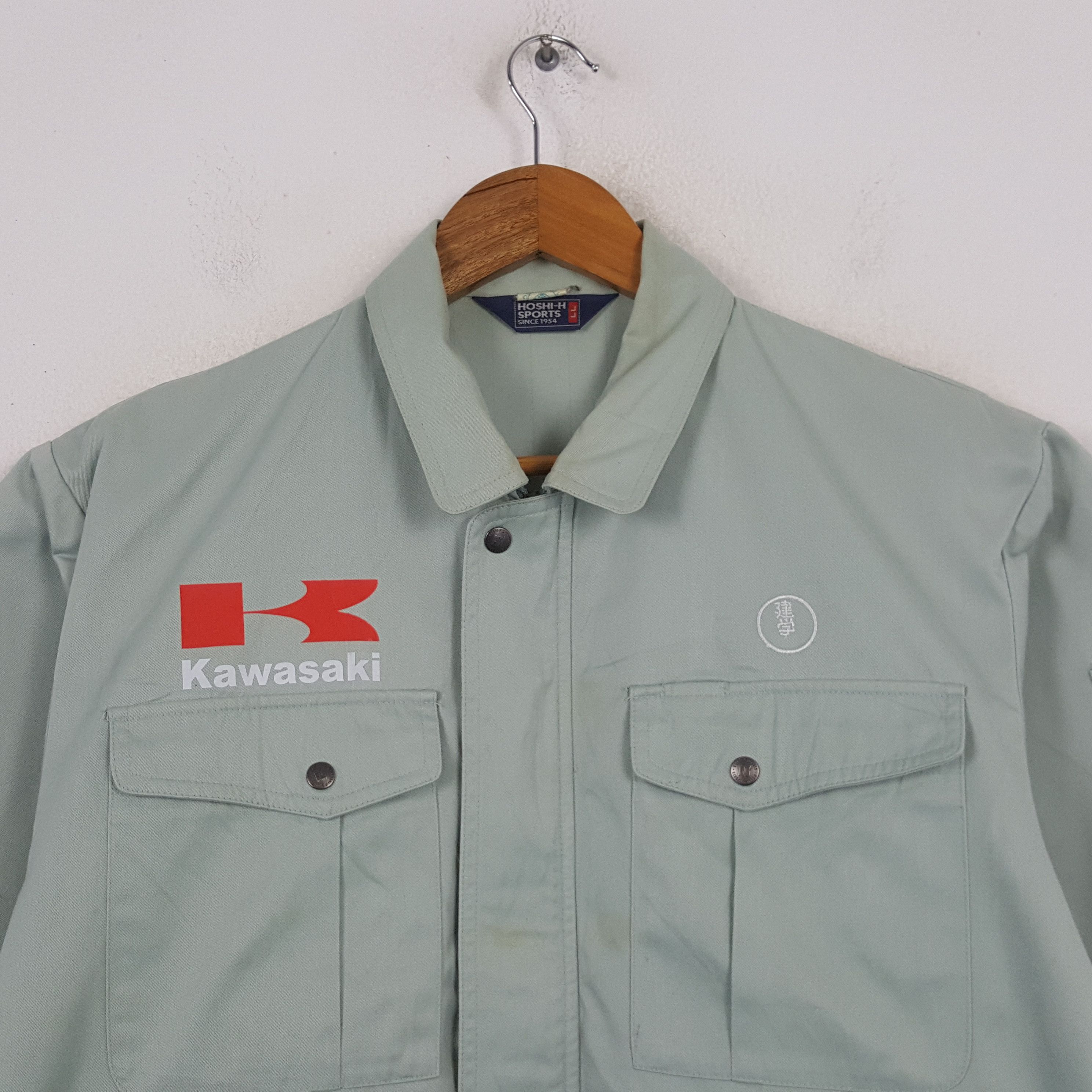 Japanese Brand Vintage Kawasaki Japanese Motorcycle Brand Jacket RR16 Size US L / EU 52-54 / 3 - 4 Thumbnail