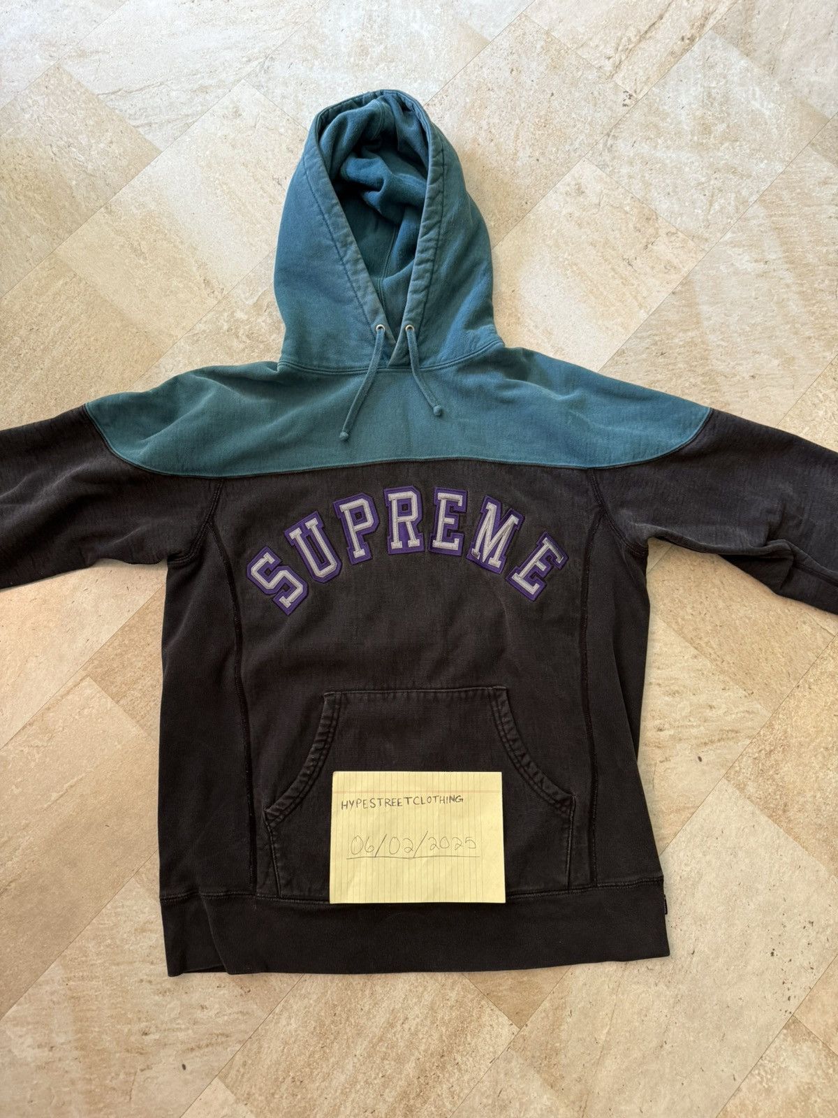 Supreme FW13’ 2 - Tone Arc Logo Hoodie Size US L / EU 52-54 / 3 - 1 Thumbnail