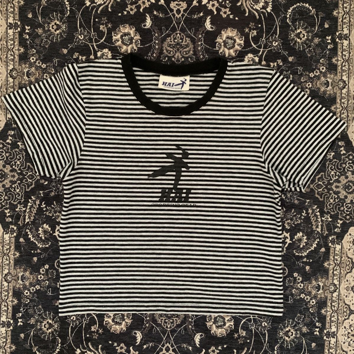 Hai Sporting Gear × Issey Miyake × Japanese Brand Hai Sporting Gear Division Line by Issey Miyake Stripes Tee Size S / US 4 / IT 40 - 1 Thumbnail