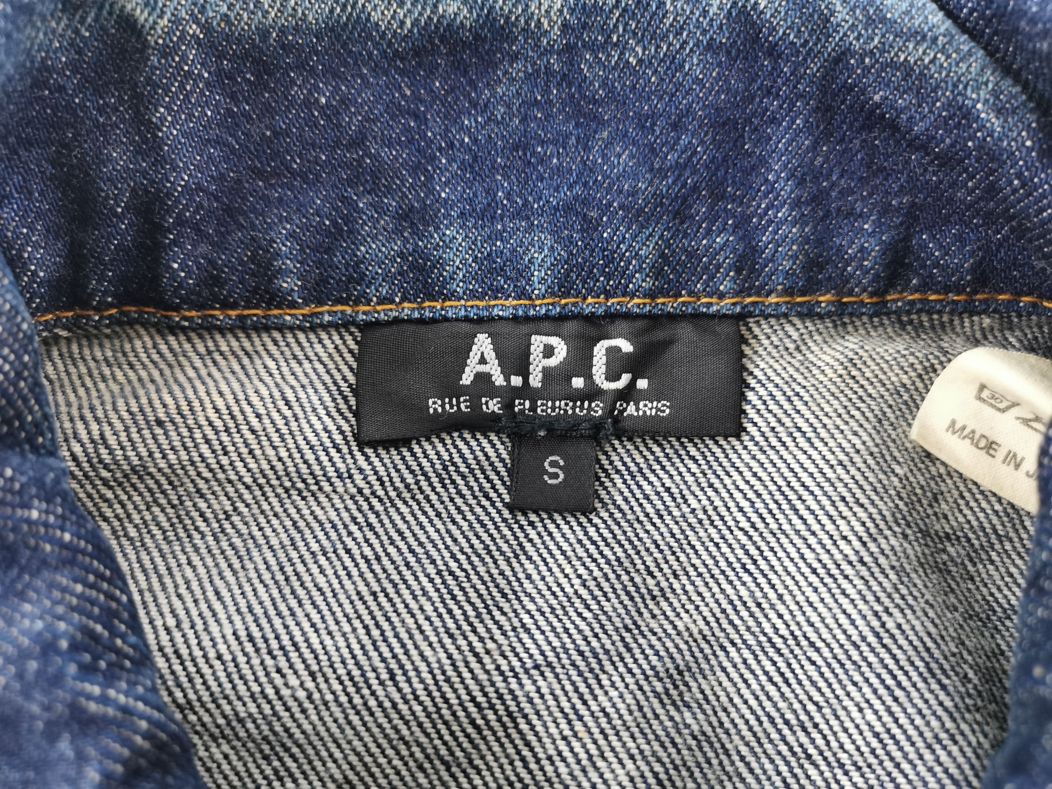 A.P.C. Vintage 90s A.P.C. Selvedge Denim Jacket Made In Japan Size US S / EU 44-46 / 1 - 5 Thumbnail