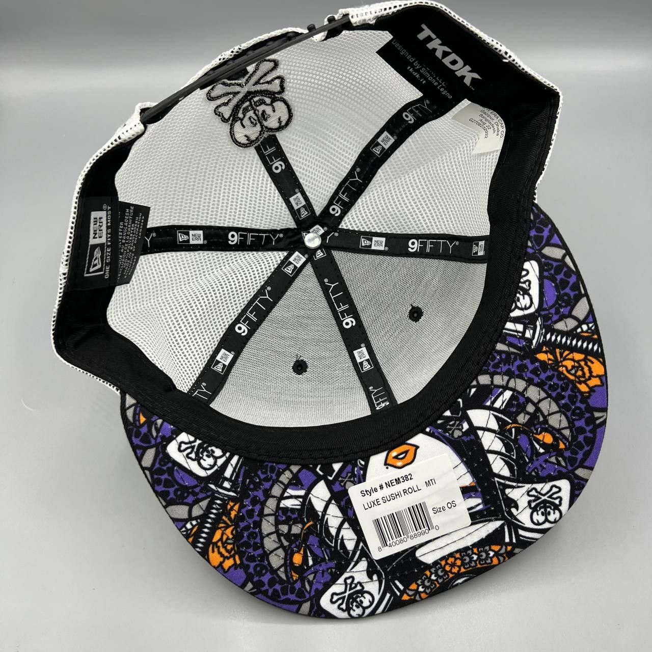 New Era × tokidoki TKDK Tokidoki Luxe Sushi Roll Trucker Hat Men Snap Back Cap Size ONE SIZE - 4 Thumbnail
