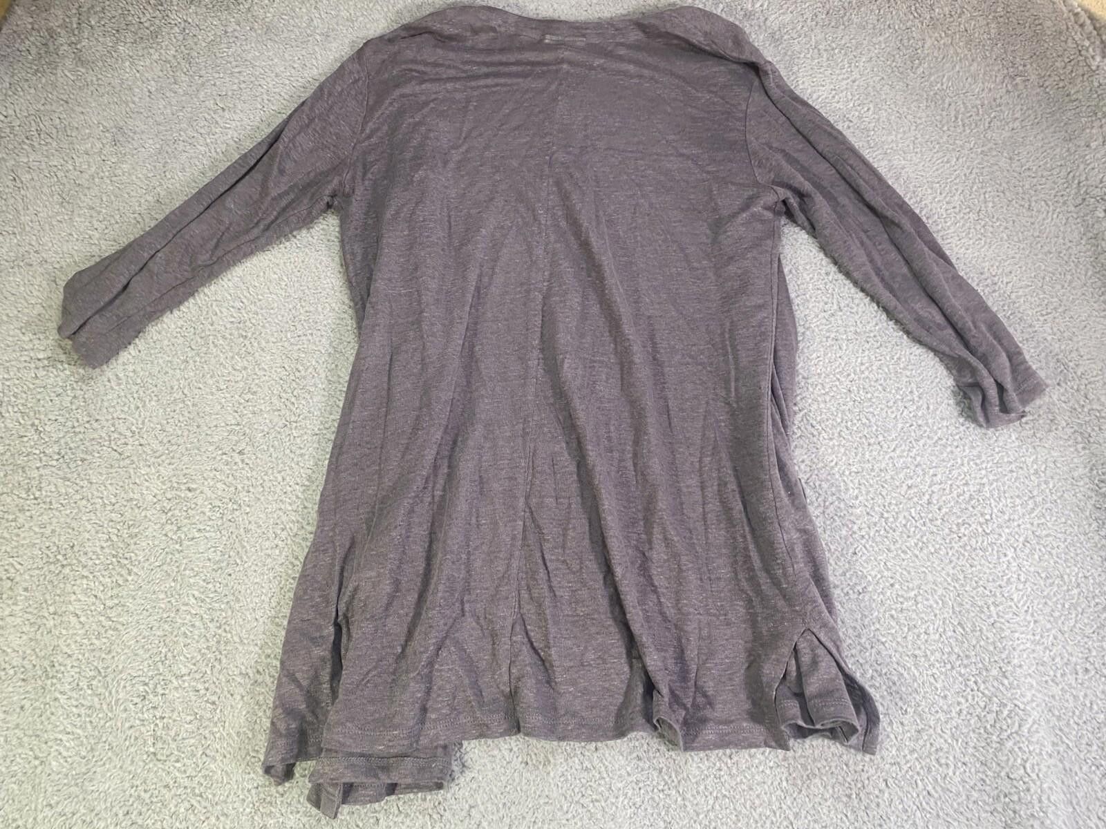 Christian Siriano Christian Soriano 100% Linen Cardigan Women S/P Gray NewYork Size S / US 4 / IT 40 - 2 Thumbnail