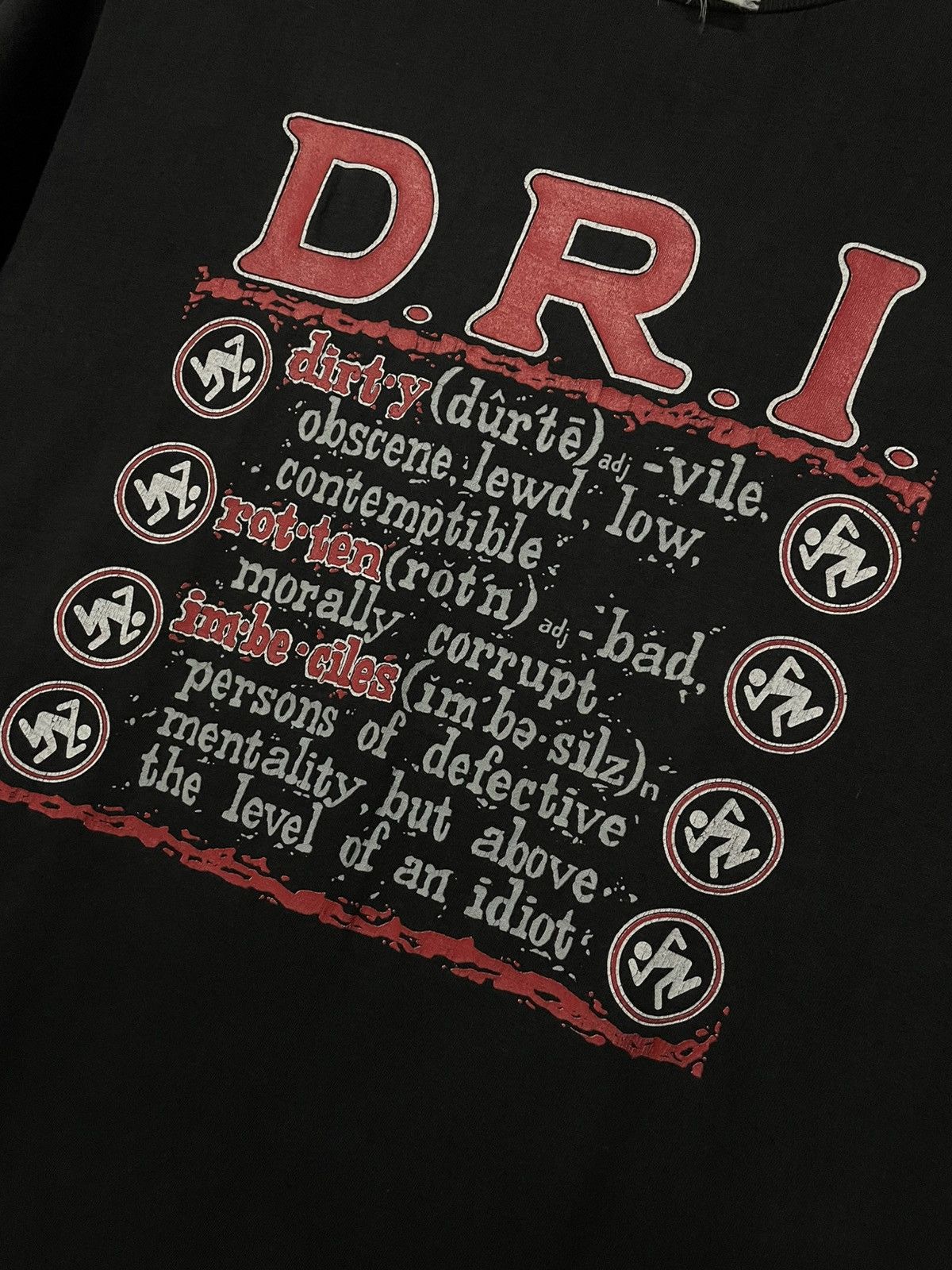 Band Tees Vtg 90s Original Single Stitch Dirty Rotten Imbeciles Og Tee Size US XL / EU 56 / 4 - 7 Thumbnail