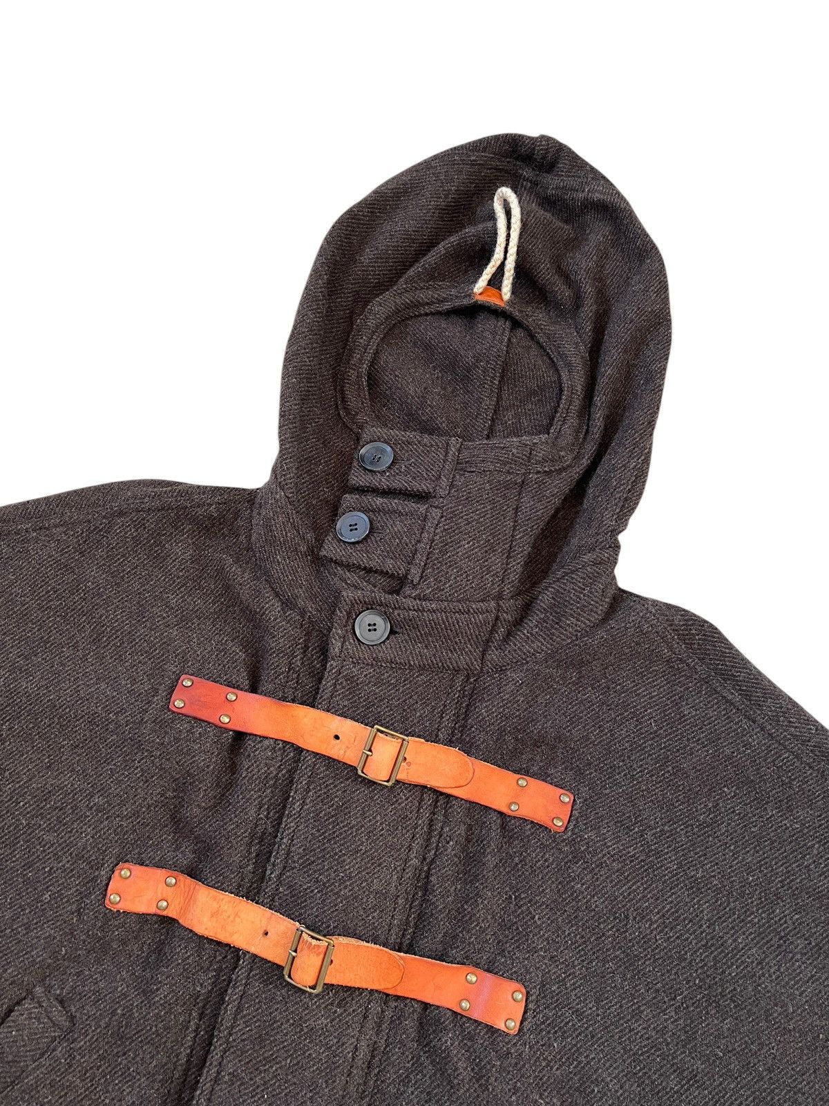 20471120 × Japanese Brand RNA 🇯🇵 Wool Leather Strap Bat Wing Jacket Size US L / EU 52-54 / 3 - 3 Thumbnail