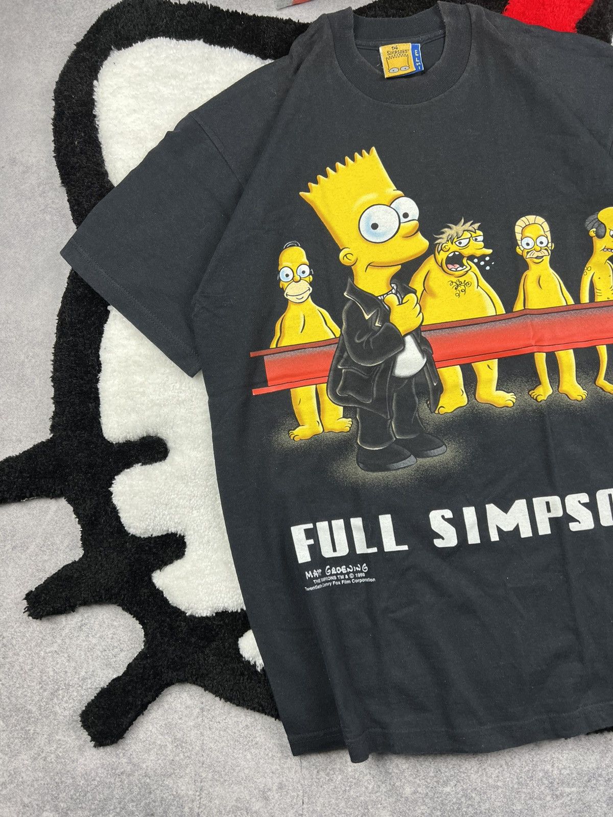 Vintage Vintage The Full Simpsons Naked 1998 Movie Y2K Tee Shirt Size US M / EU 48-50 / 2 - 2 Thumbnail