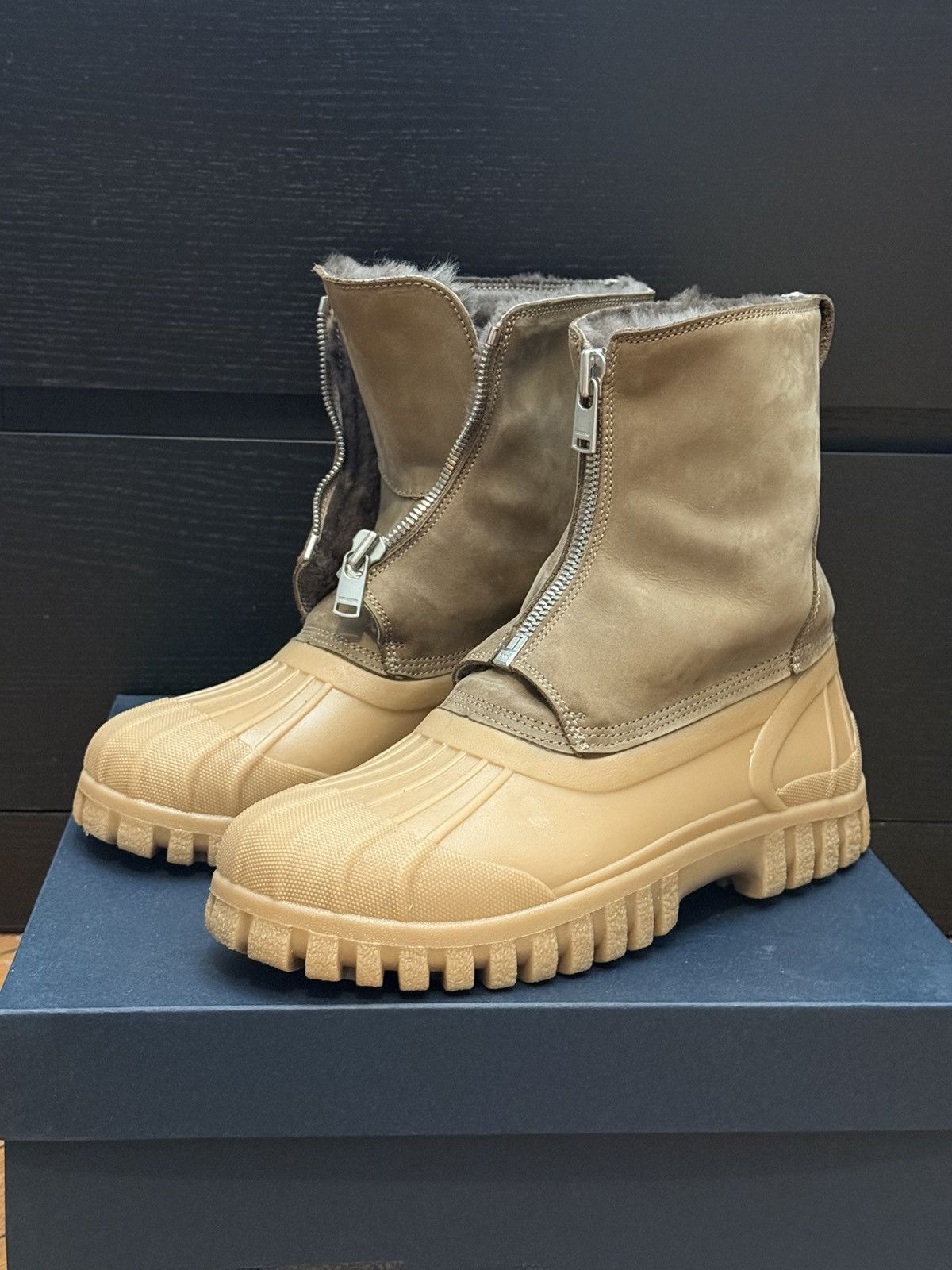 Diemme × Nonnative Nonnative Worker Zip Mouton Duck Boots by