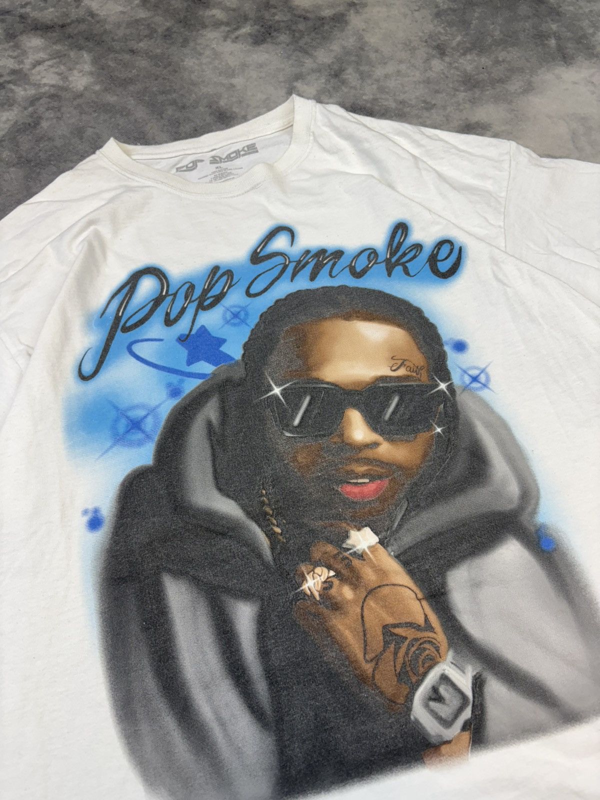 Rap Tees × Vintage Pop Smoke Rap tshirt tee hip hop y2k Travis Kanye skateboard Size US XL / EU 56 / 4 - 2 Thumbnail