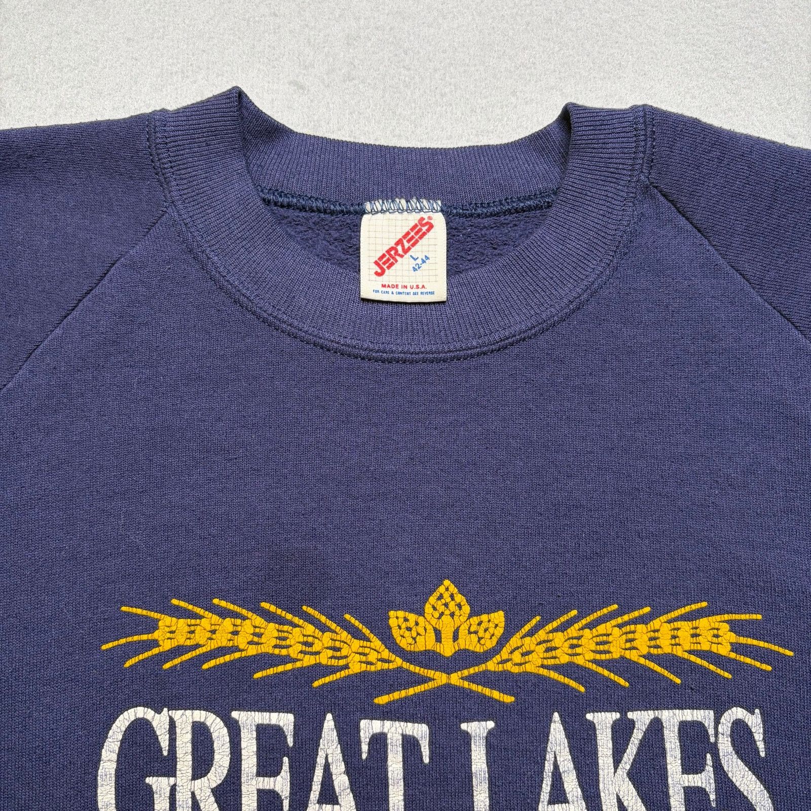 Jerzees Vintage Great Lakes Brewing Co Crewneck Sweatshirt USA Large Size US L / EU 52-54 / 3 - 3 Thumbnail