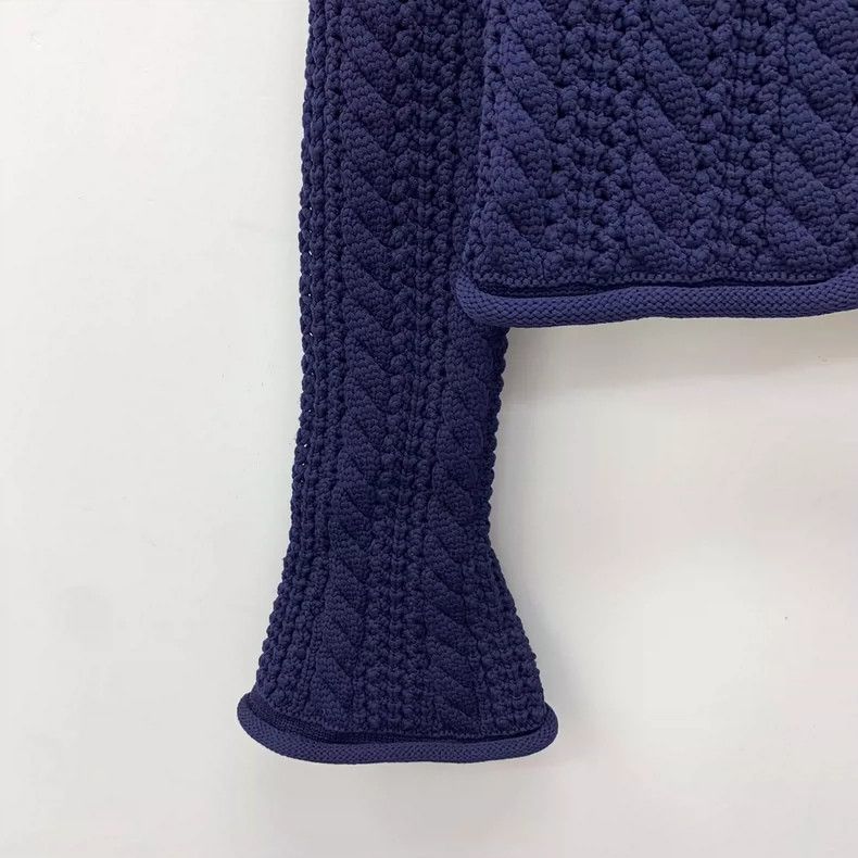 Louis Vuitton Louis Vuitton Knitted cardigan jacket with 22 blue knitted Size S / US 4 / IT 40 - 4 Thumbnail