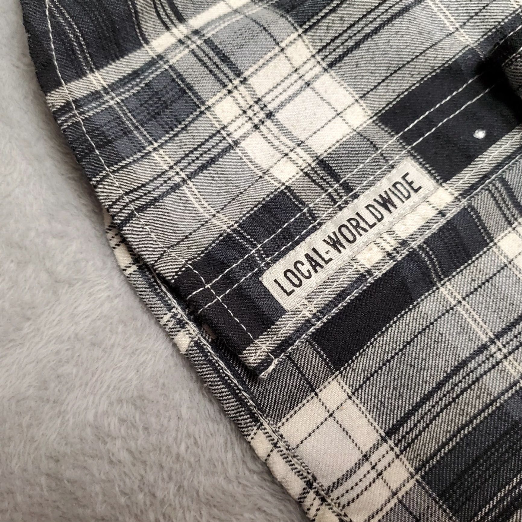 KAVU VINTAGE Kavu Shirt Mens Small Black Plaid Flannel Cotton Long Sleeve Cabin Gorp Casual Size US S / EU 44-46 / 1 - 6 Thumbnail