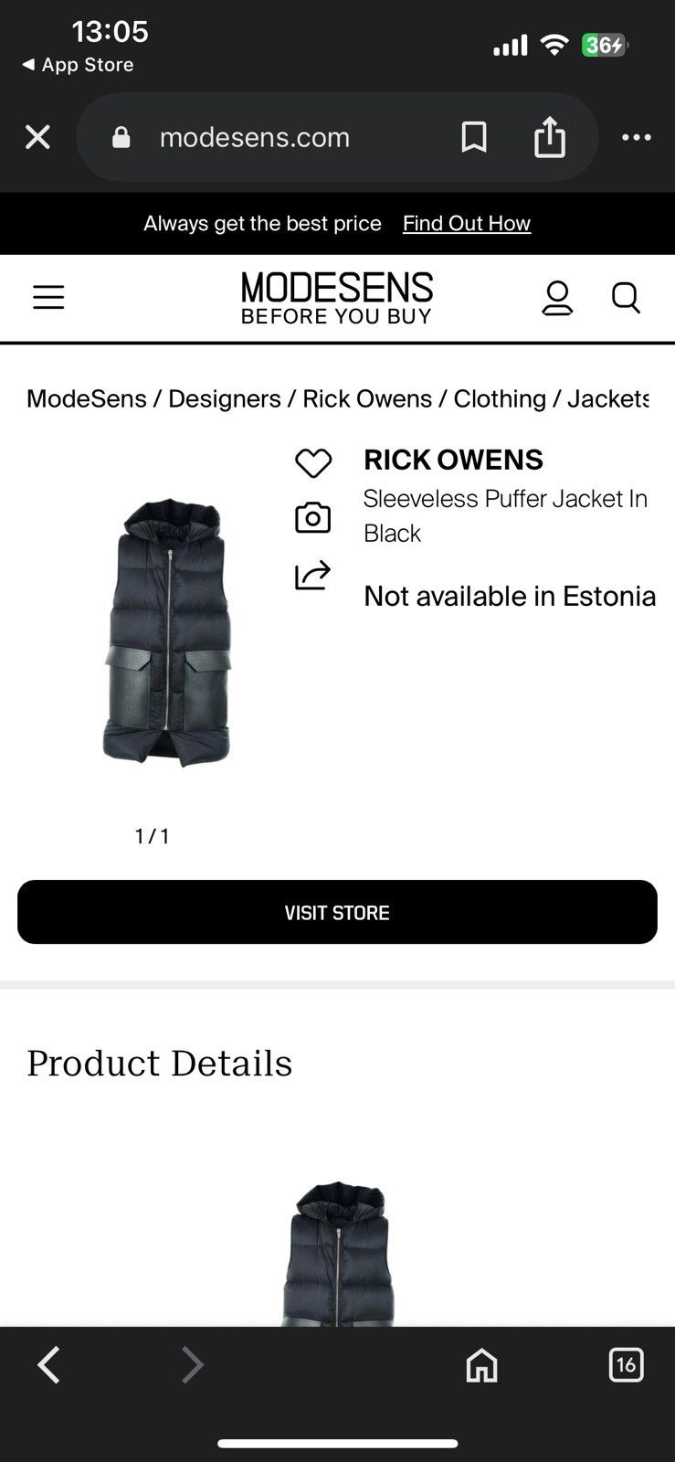 Rick Owens Rick Owens FW17 Glitter vest Size US L / EU 52-54 / 3 - 10 Thumbnail