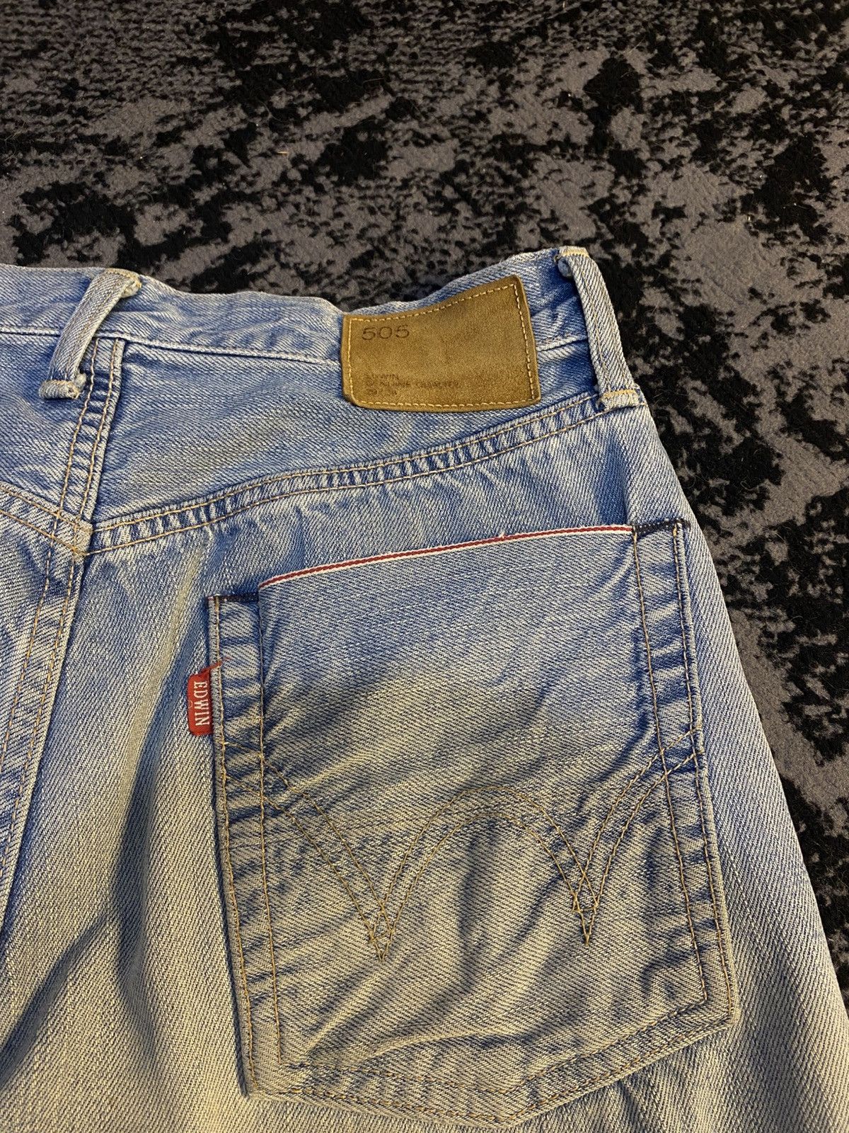 Kapital Vkei Wash Bootcut Selvedge Edwin 505 Distressed Jeans 🔥 Size US 29 - 2 Thumbnail