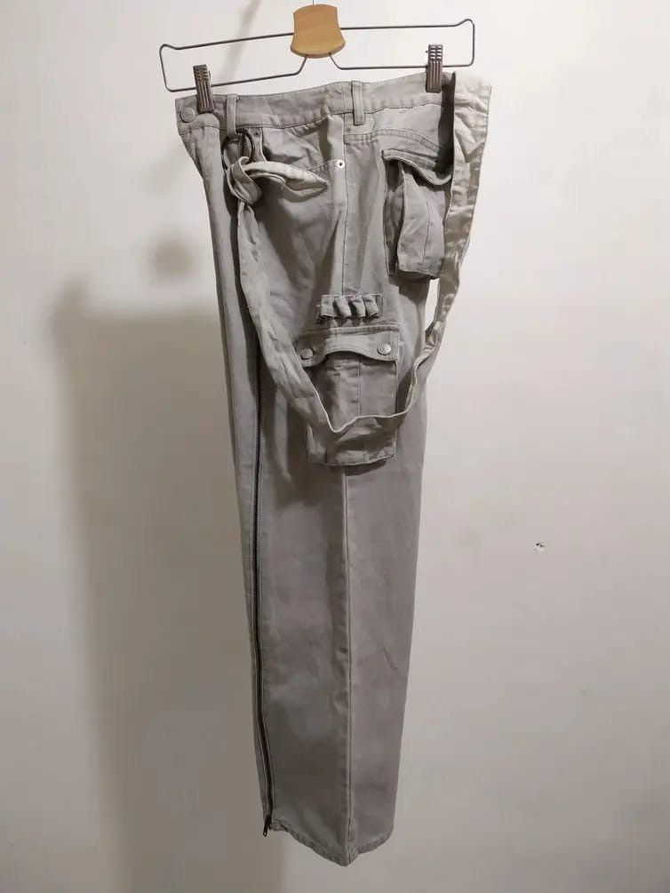 Japanese Brand Sarah Brand Cargo Long Zipper Punk Bondage pants Size US 30 / EU 46 - 8 Thumbnail