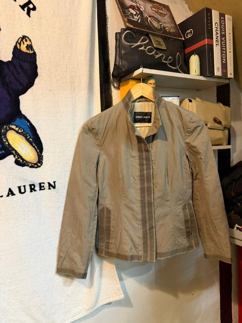 Giorgio Armani Giorgio Armani Jacket With Subtle Vertical Stripe SS07 Size XS / US 0-2 / IT 36-38 - 2 Thumbnail