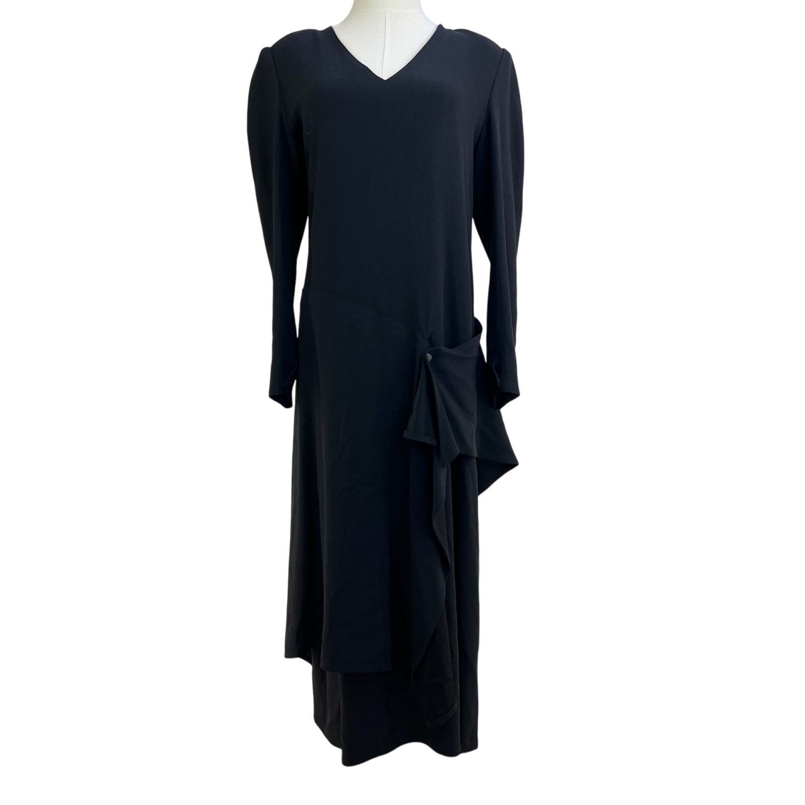 Sonia Rykiel Sonia Rykiel Black Dress Colitti Collection Long Sleeves Size M / US 6-8 / IT 42-44 - 1 Thumbnail
