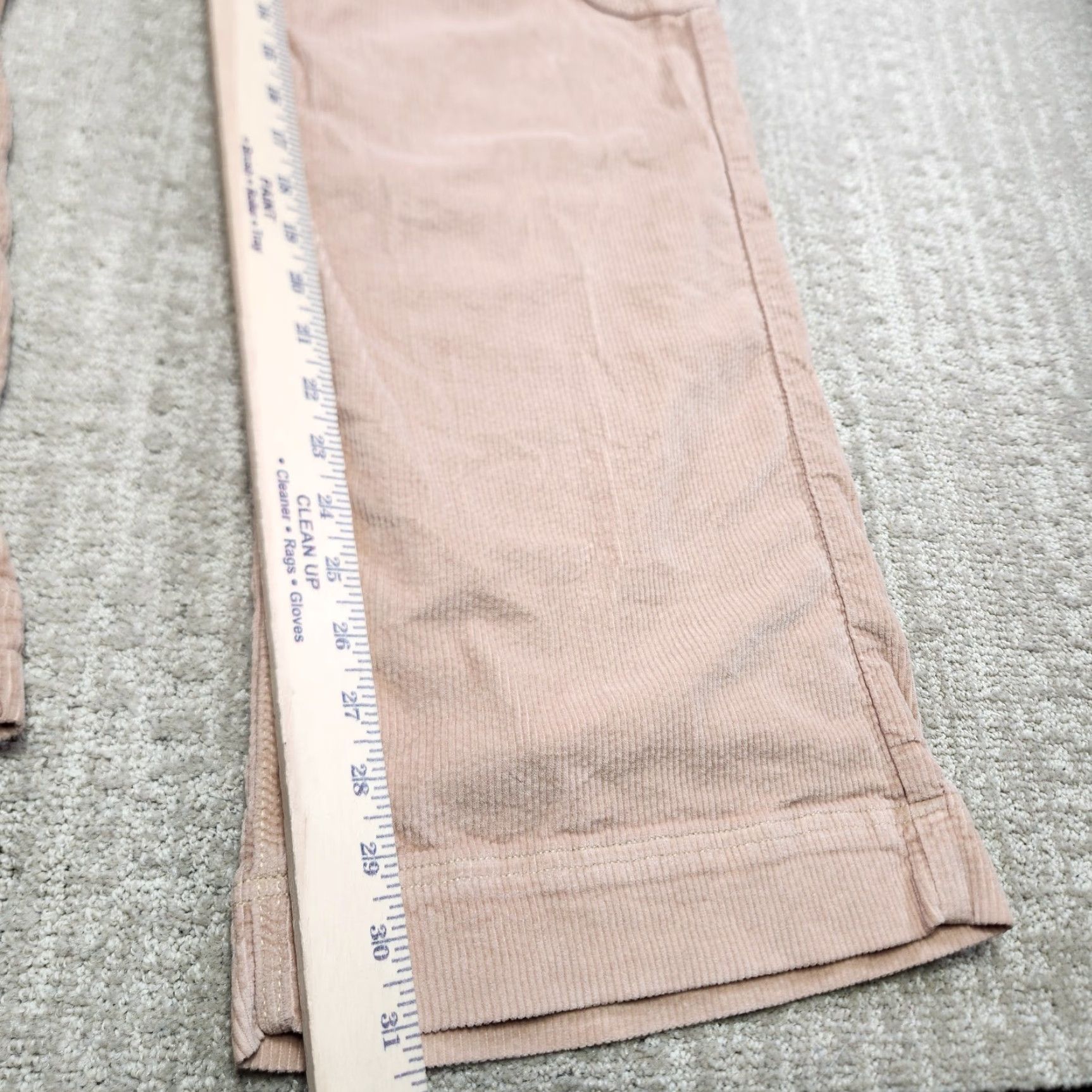 American Eagle Outfitters VINTAGE American Eagle Cargo Pants Women 4 Baggy Wide-Leg Corduroy Y2K Beige 29x31 Womens Size 27" / US 4 / IT 40 - 5 Thumbnail
