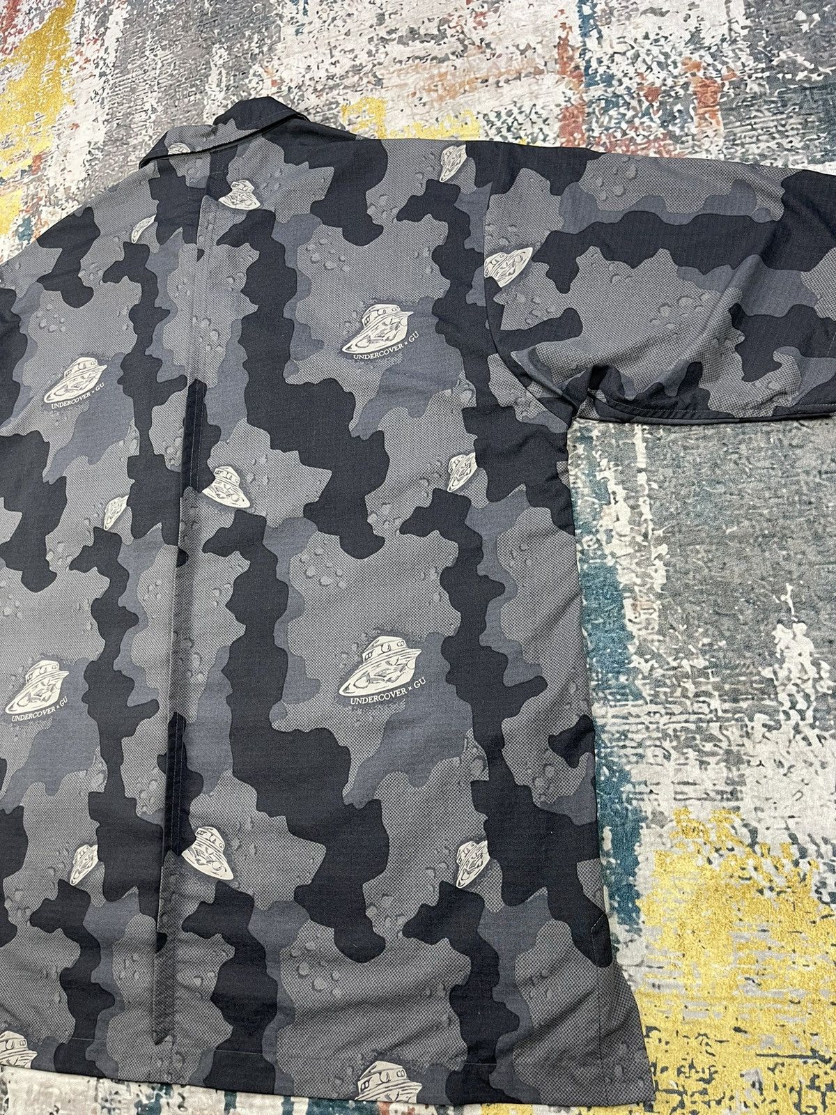 GU × Undercover GU x Undercover Oversized Ripstop Fatigue Overshirt Size US L / EU 52-54 / 3 - 8 Thumbnail