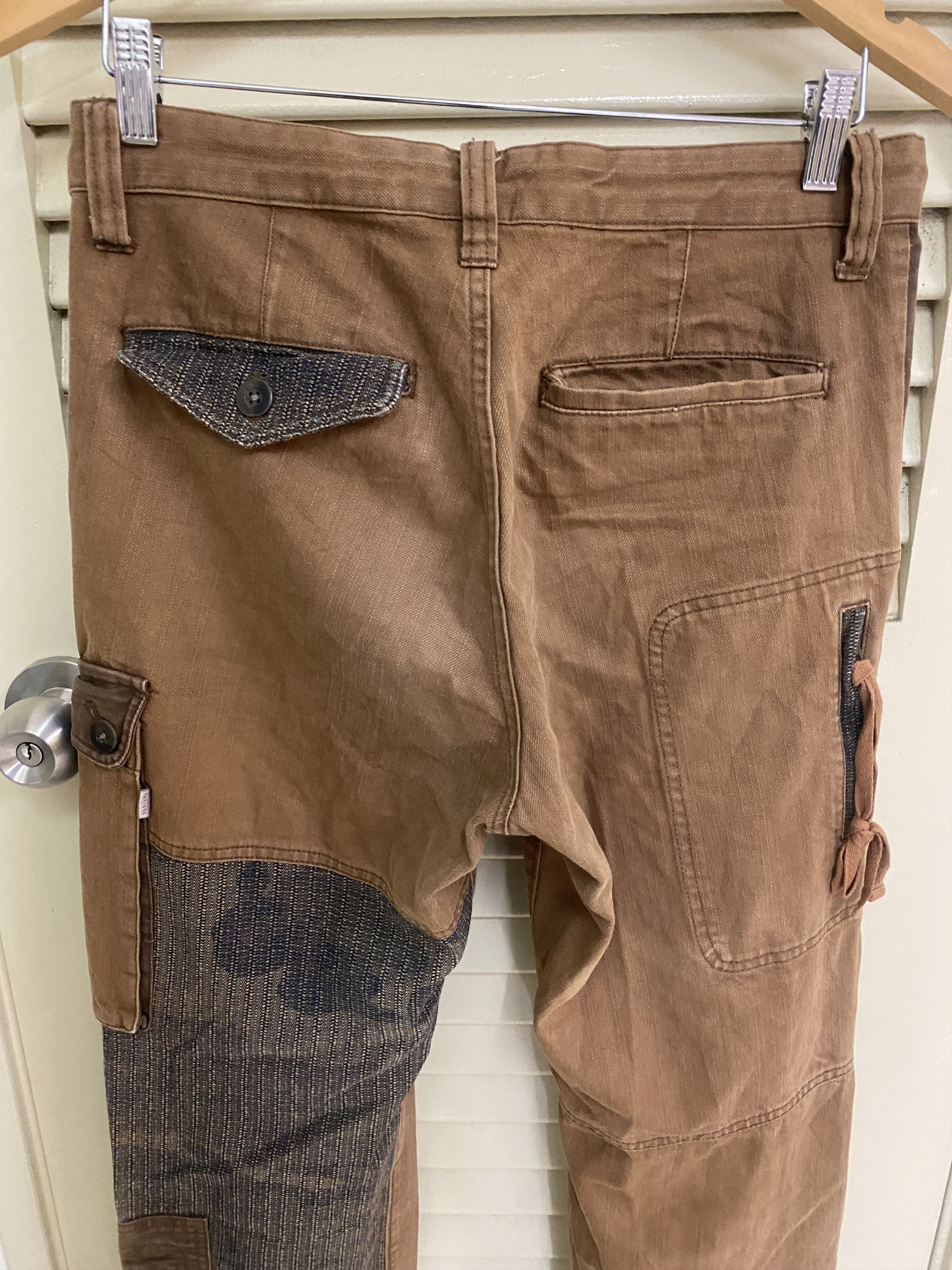 If Six Was Nine 291295 Homme Cargo Multipocket Jeans Size US 31 - 6 Thumbnail