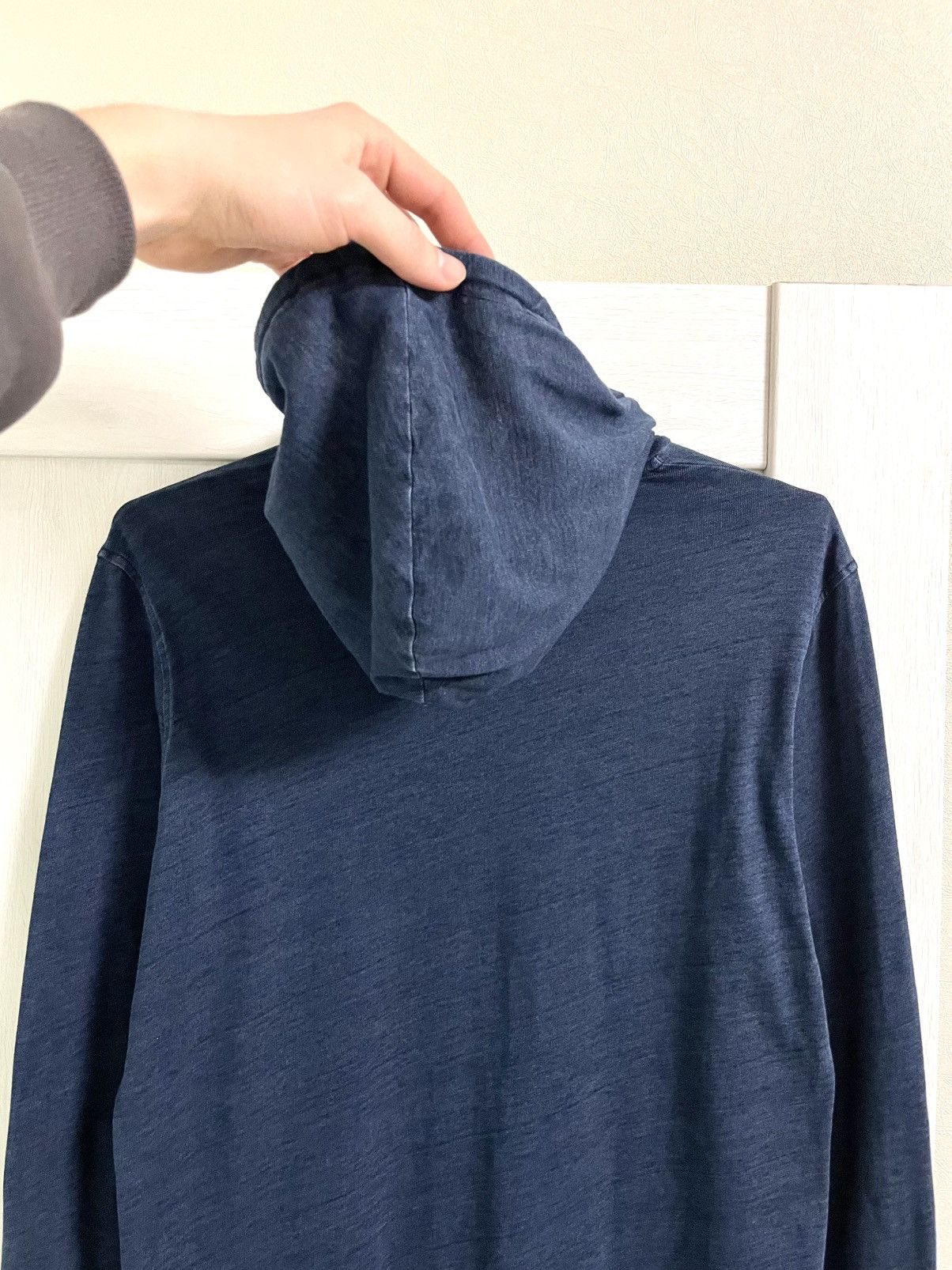 Balmain Balmain Velour Logo Hooded Long Sleeve T-Shirt Hoodie Size US M / EU 48-50 / 2 - 13 Thumbnail
