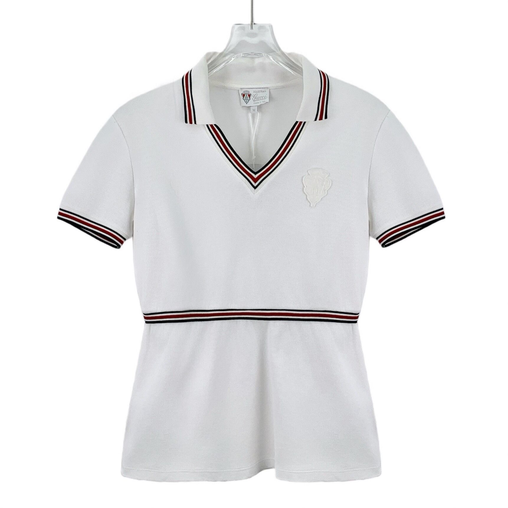 Gucci Gucci Cotton Striped White Dress M Women Size M / US 6-8 / IT 42-44 - 1 Thumbnail