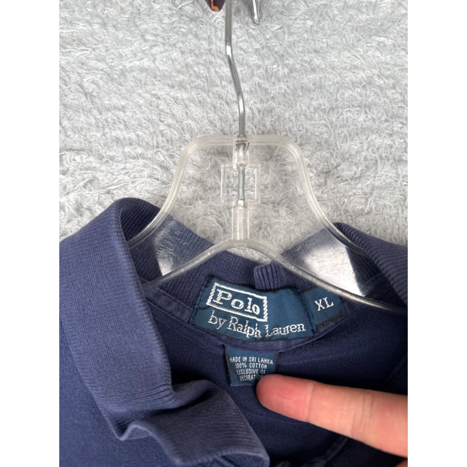 Ralph Lauren VINTAGE Ralph Lauren Shirt Men XL Blue Cotton Crew Pocket Logo T-Shirt Short Sleeve All Seasons Size US XL / EU 56 / 4 - 7 Thumbnail