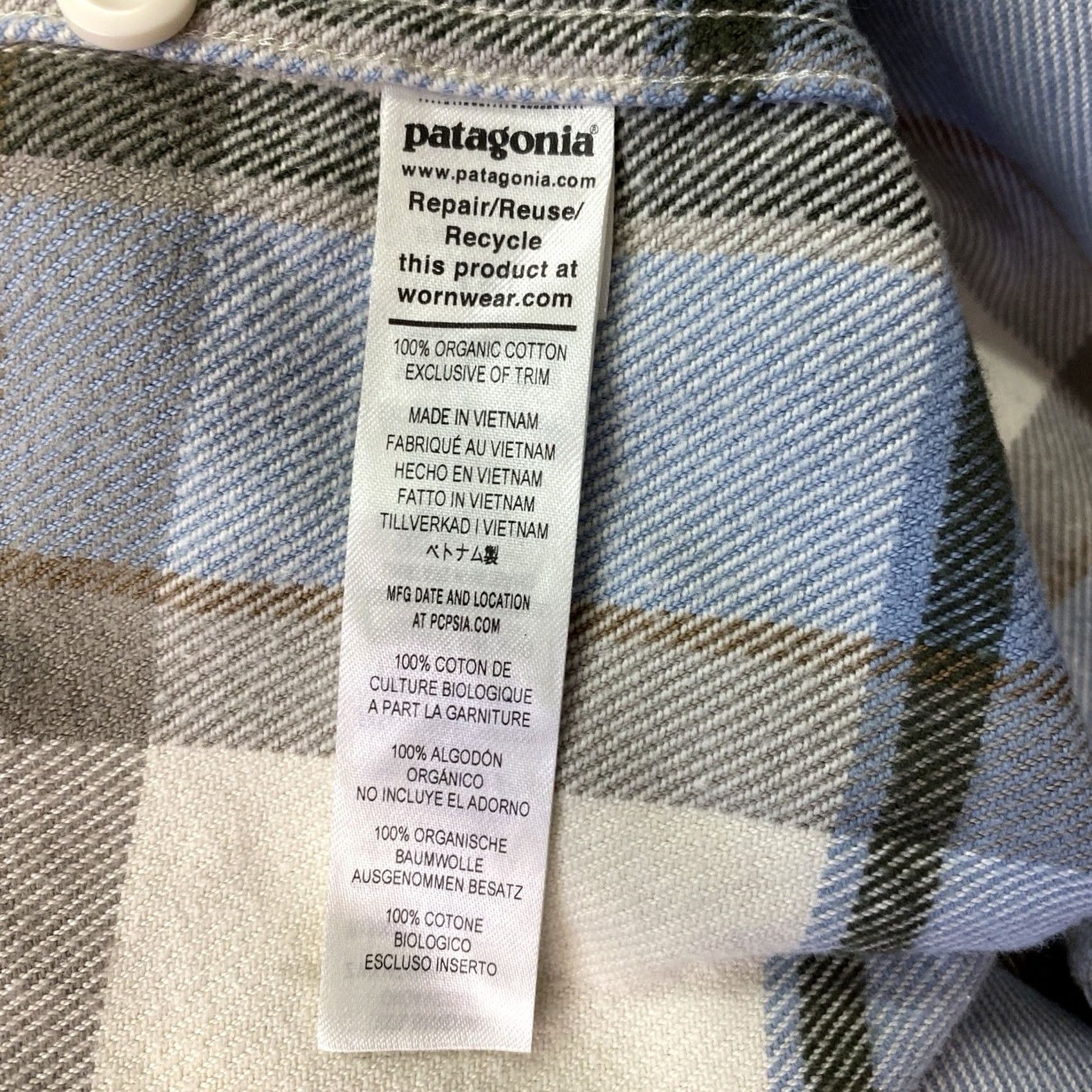 Patagonia Patagonia Shirt Mens Small Blue White Plaid Organic Cotton Flannel Button Up Size US S / EU 44-46 / 1 - 5 Thumbnail