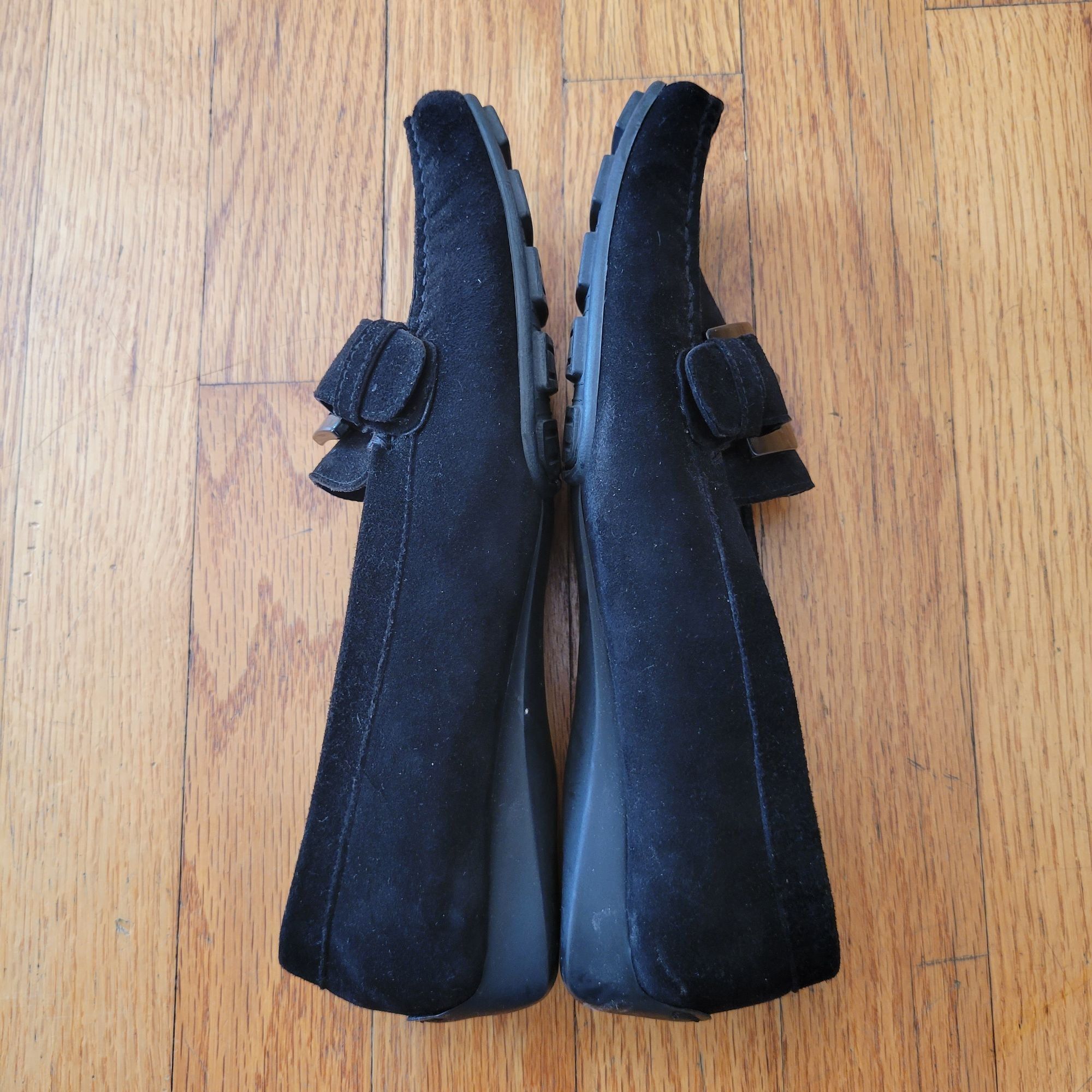 Stuart Weitzman Stuart Weitzman 6.5M Black Suede Leather Square Toe Buckle A Size US 6.5 / IT 36.5 - 6 Thumbnail