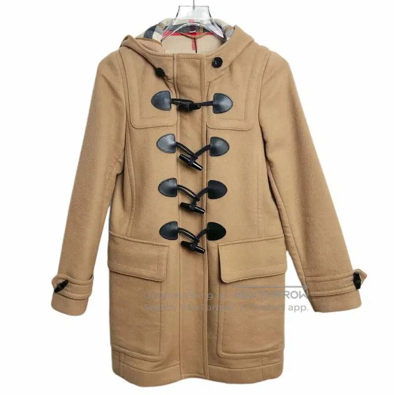 Burberry Women's Khaki Cotton Coat.