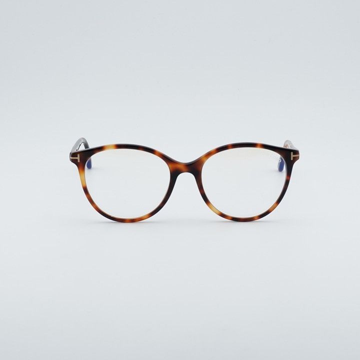 Tom Ford Tom Ford FT5742-B 053 Eyeglasses Havana 53mm Round Frame Size ONE SIZE - 6 Thumbnail
