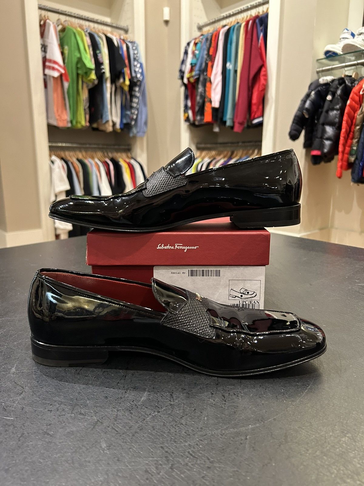Salvatore Ferragamo Ferragamo Patent Leather Loafers Size US 11 / EU 44 - 2 Thumbnail