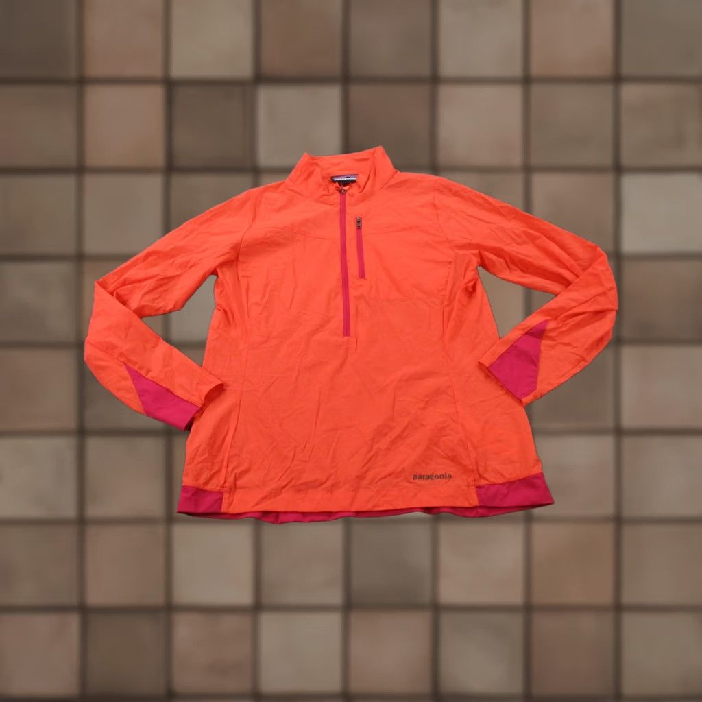 Patagonia Patagonia Houdini Jacket Womens S Orange Nylon Lightweight Windbreaker Zip Pockets 1/4 Zip Outdoor 90s Mens Womens Size S / US 4 / IT 40 - 1 Thumbnail