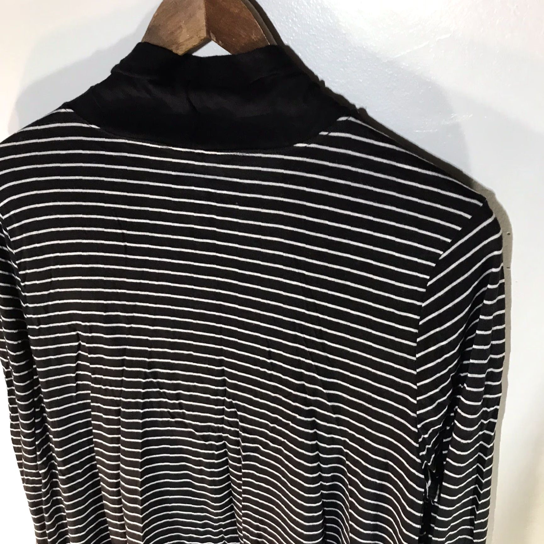 Vintage Kim Rogers Black/White Striped Open Front Soft Knit Cardigan Womens Size XL New Size XL / US 12-14 / IT 48-50 - 6 Thumbnail