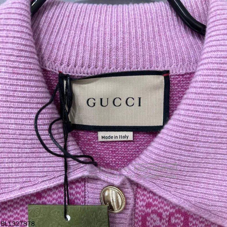 Gucci Gucci Shang Laohua full-print polo knitted short sleeves Size L / US 10 / IT 46 - 3 Thumbnail