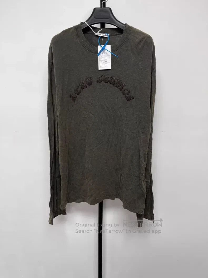 Acne Studios Acne Studios Leather patch letter logo washed loose round Size US M / EU 48-50 / 2 - 1 Thumbnail
