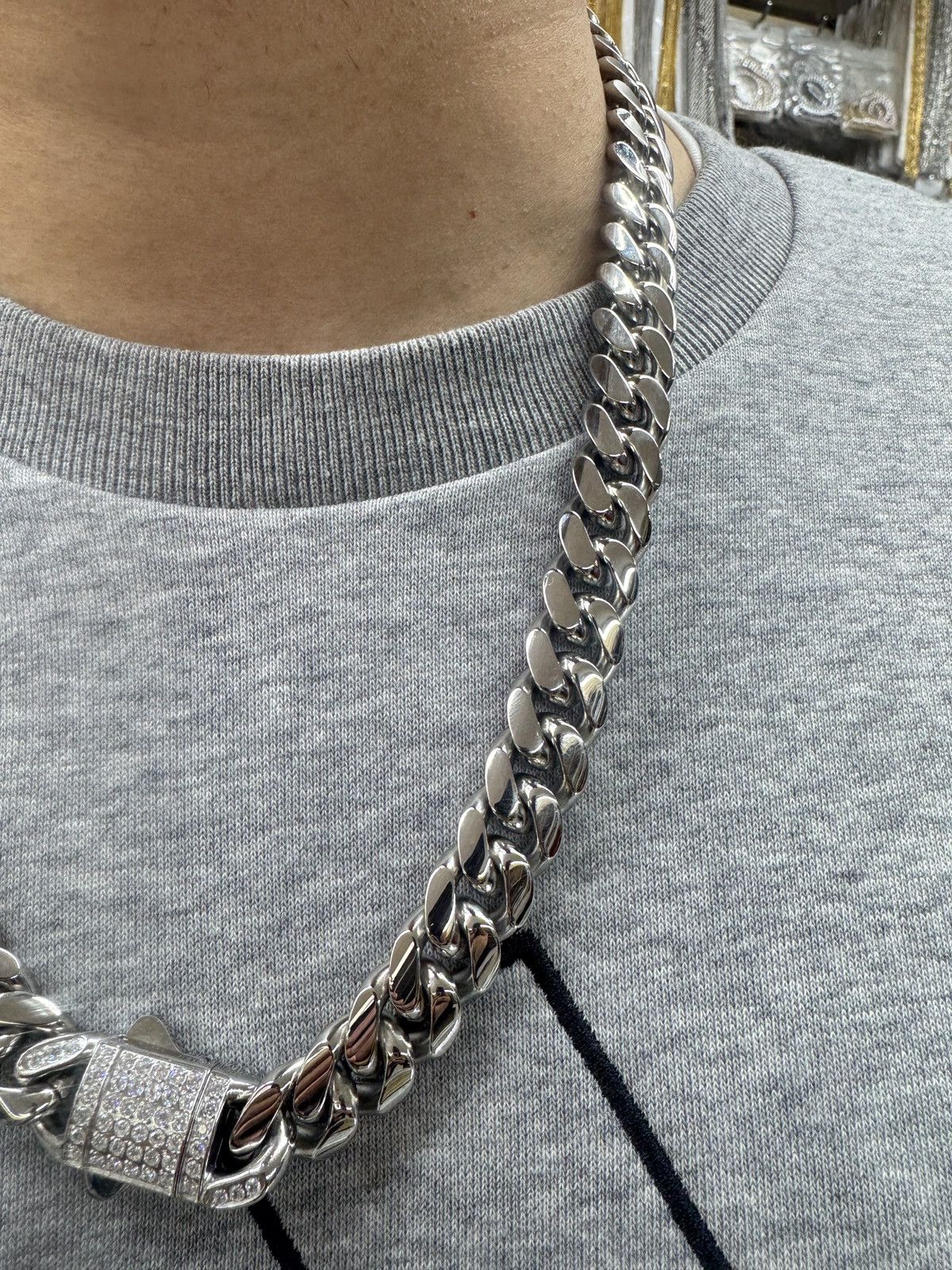 Other Cuban Link Chain with Pave Lock #bling #luxury Size ONE SIZE - 10 Thumbnail