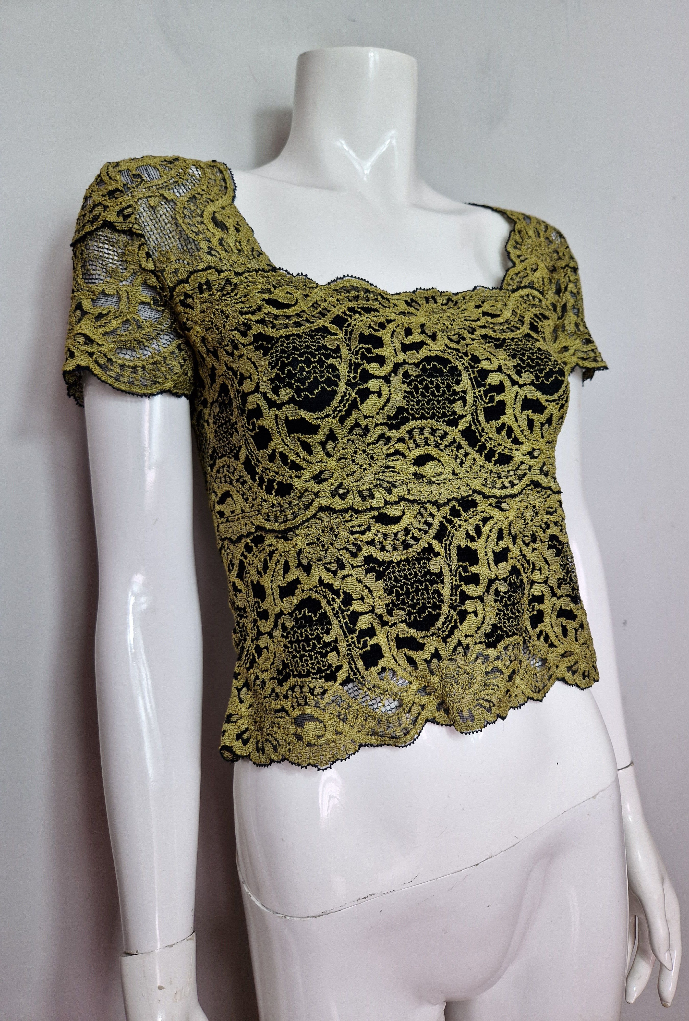 Vintage vintage mesh lace top vintage y2k affliction Size S / US 4 / IT 40 - 6 Thumbnail
