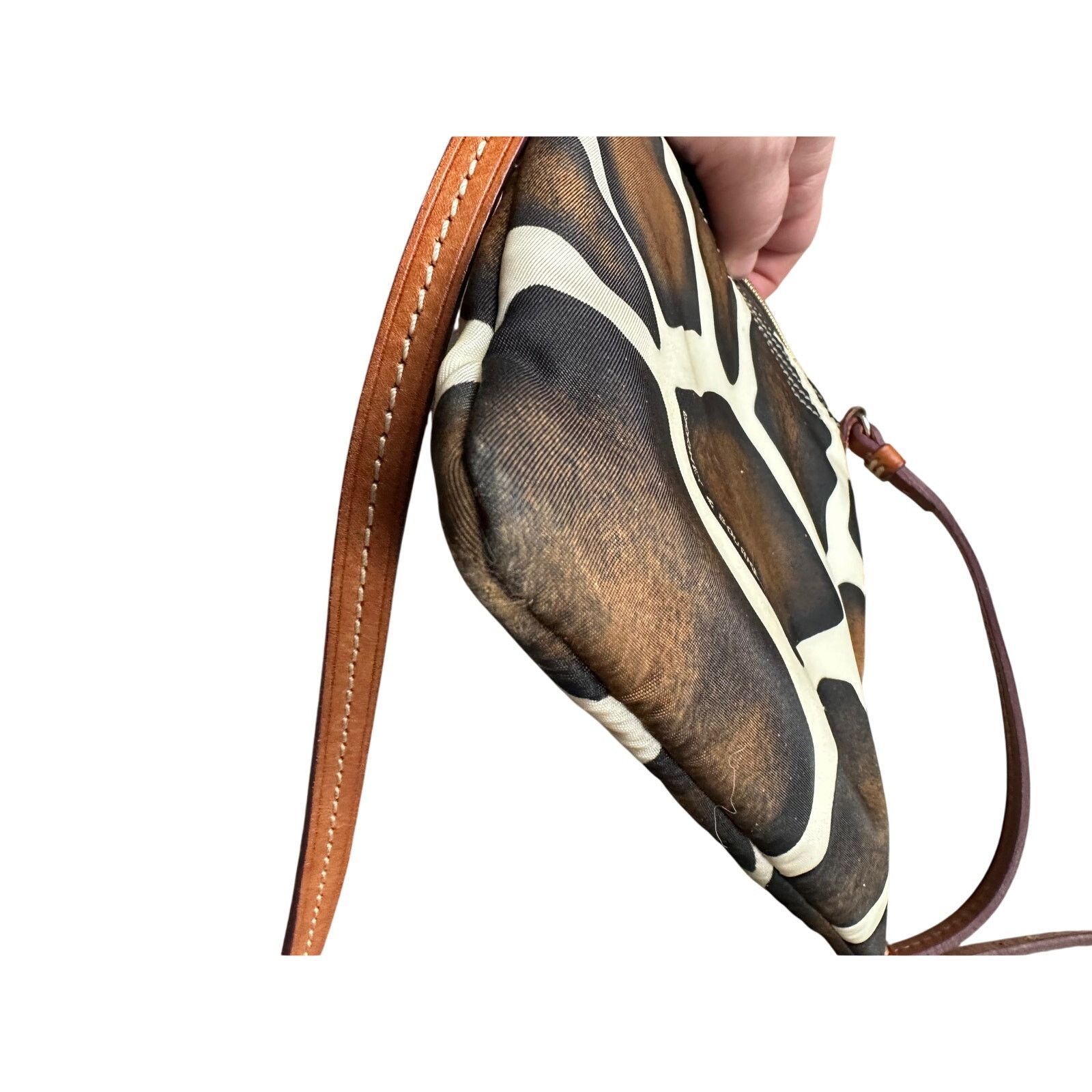 Dooney & Bourke Dooney & Bourke Giraffe Print Triple Zip Nylon Crossbody Bag Size ONE SIZE - 14 Thumbnail
