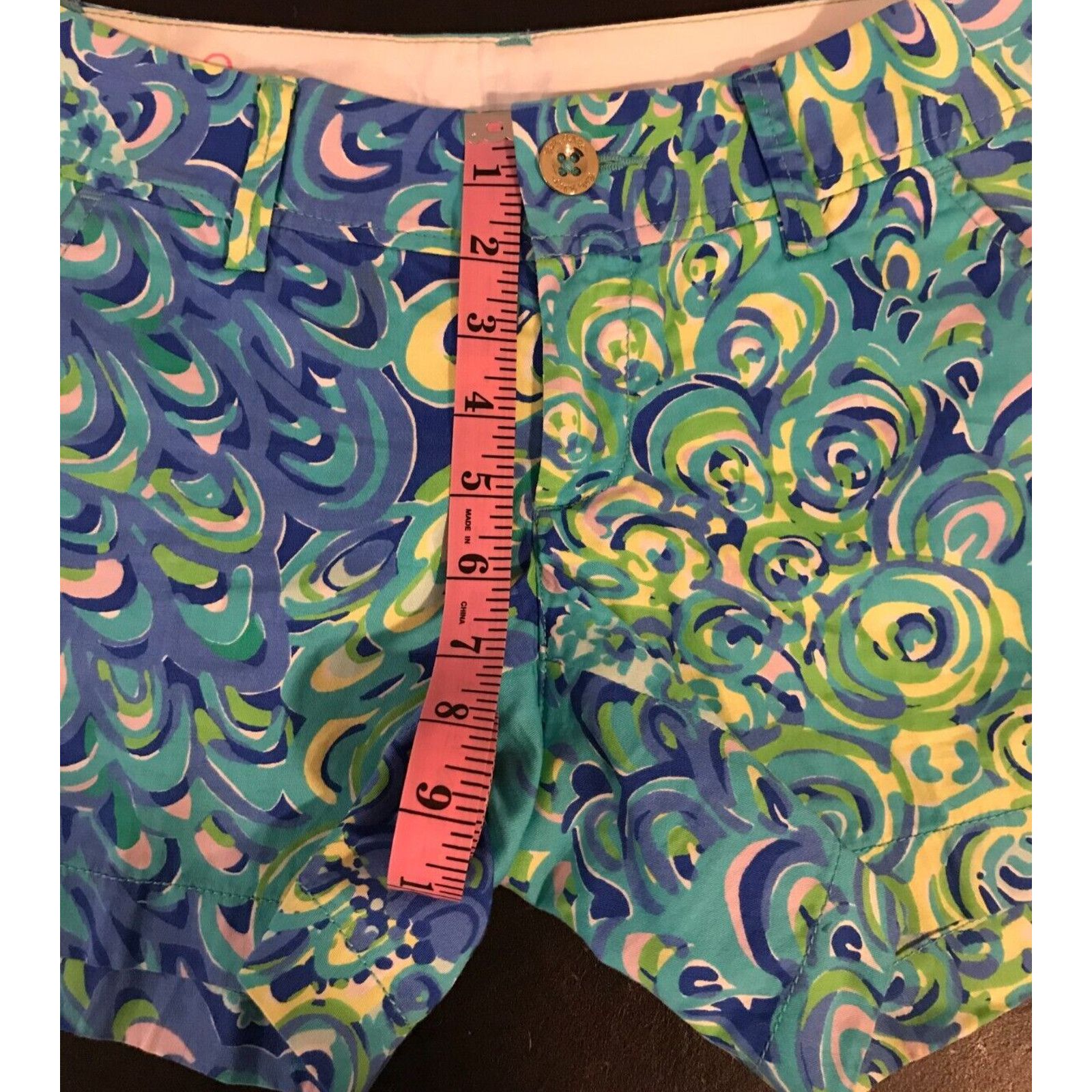 Lilly Pulitzer Lilly Pulitzer Sea Blue Lilly’s Lagoon Callahan Shorts Size 24" / US 00 / IT 34 - 8 Thumbnail