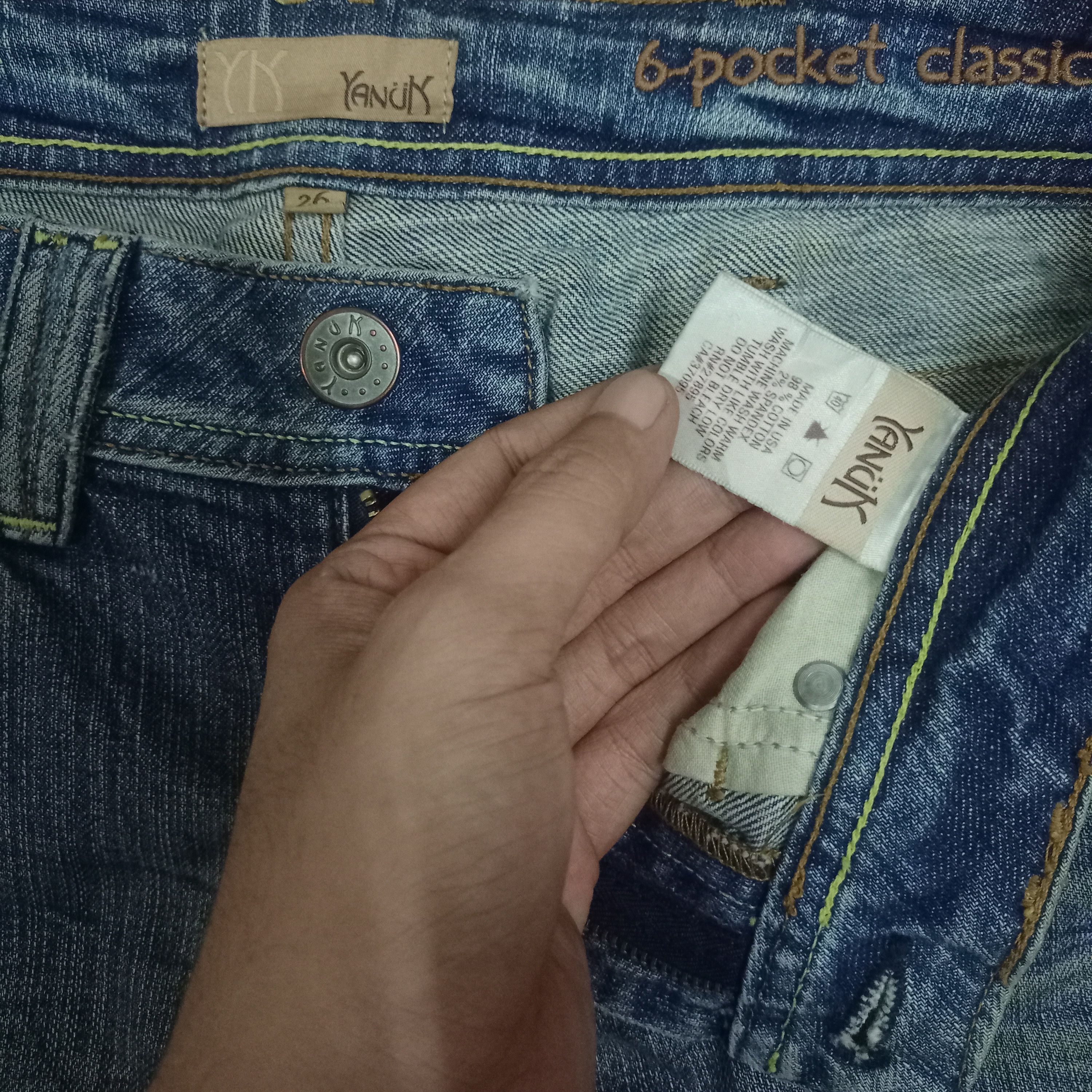 Japanese Brand Vintage Japanese Brand Distressed Style Flare Jeans Size 28" / US 6 / IT 42 - 3 Thumbnail