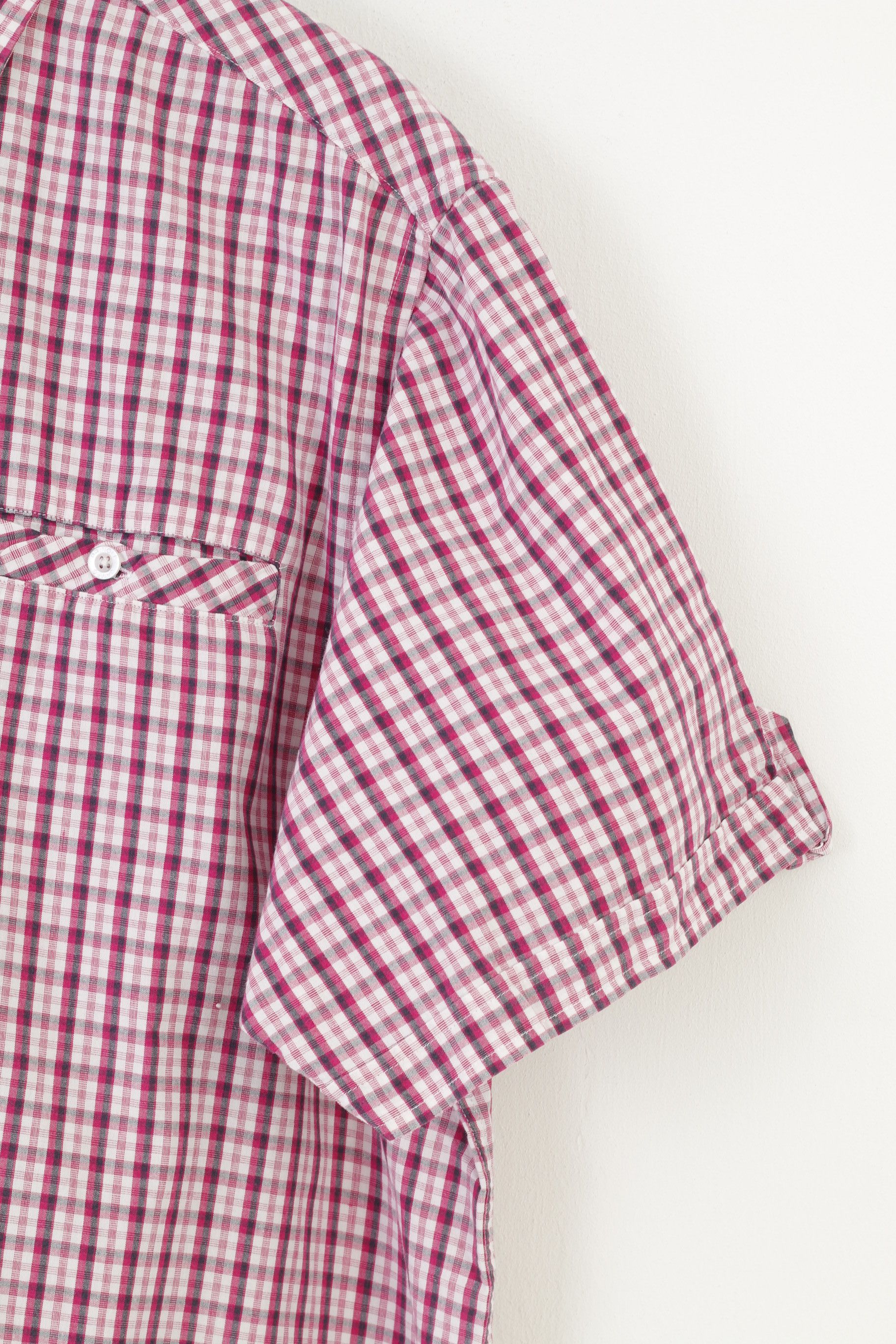 Vintage James Pringle Men XL Casual Shirt White Pink 3472 Size US XL / EU 56 / 4 - 5 Thumbnail