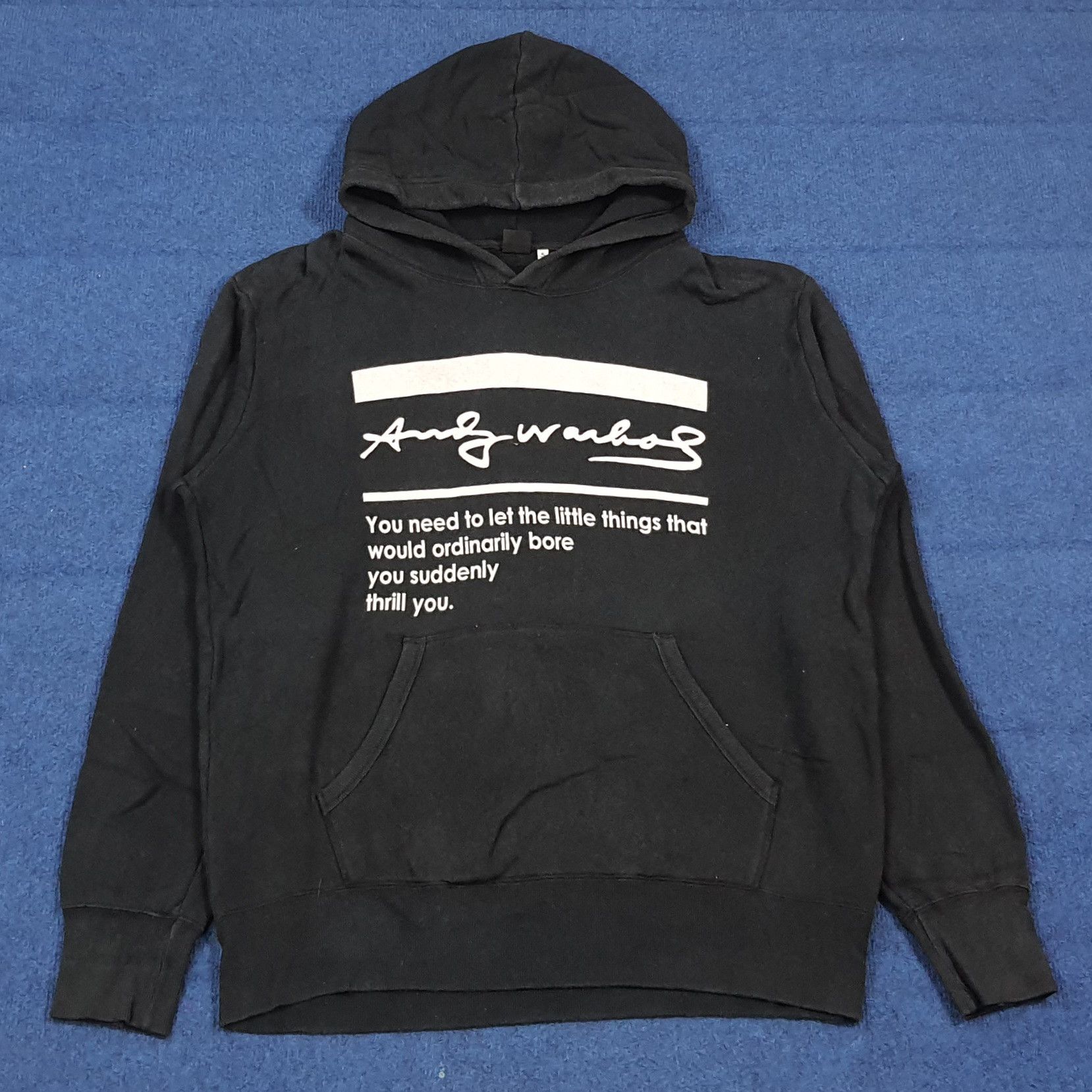 Vintage Andy Warhol Hoodie Pop Art Graphic Sweatshirt C291N9