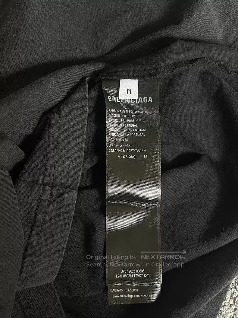 Balenciaga Balenciaga Distressed lettering slogan short sleeve Size US M / EU 48-50 / 2 - 5 Thumbnail