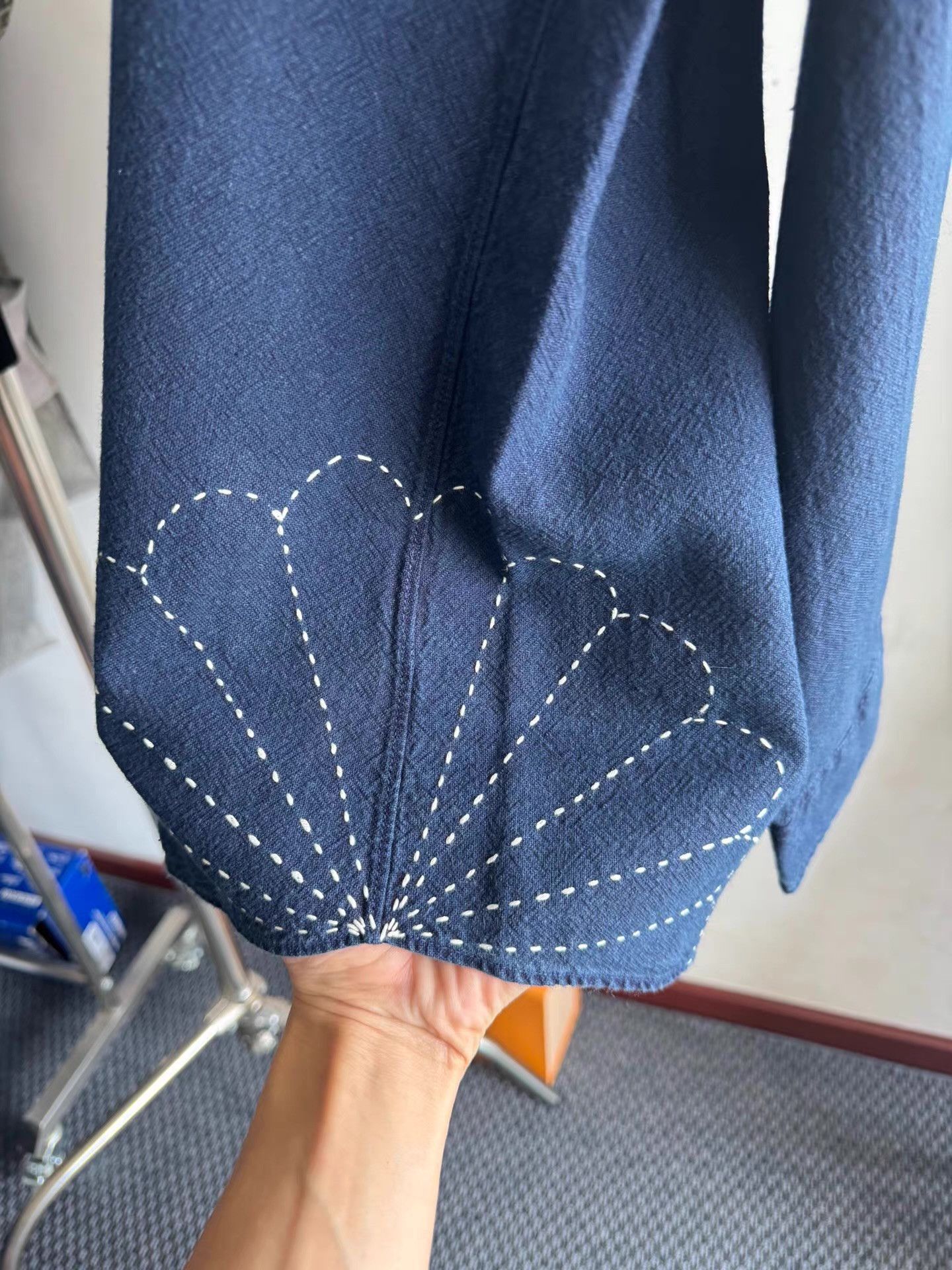 Visvim Visvim 16SS Spot Embroidered Boro Hand-dyed Shirt。 Q15 Size US L / EU 52-54 / 3 - 6 Thumbnail