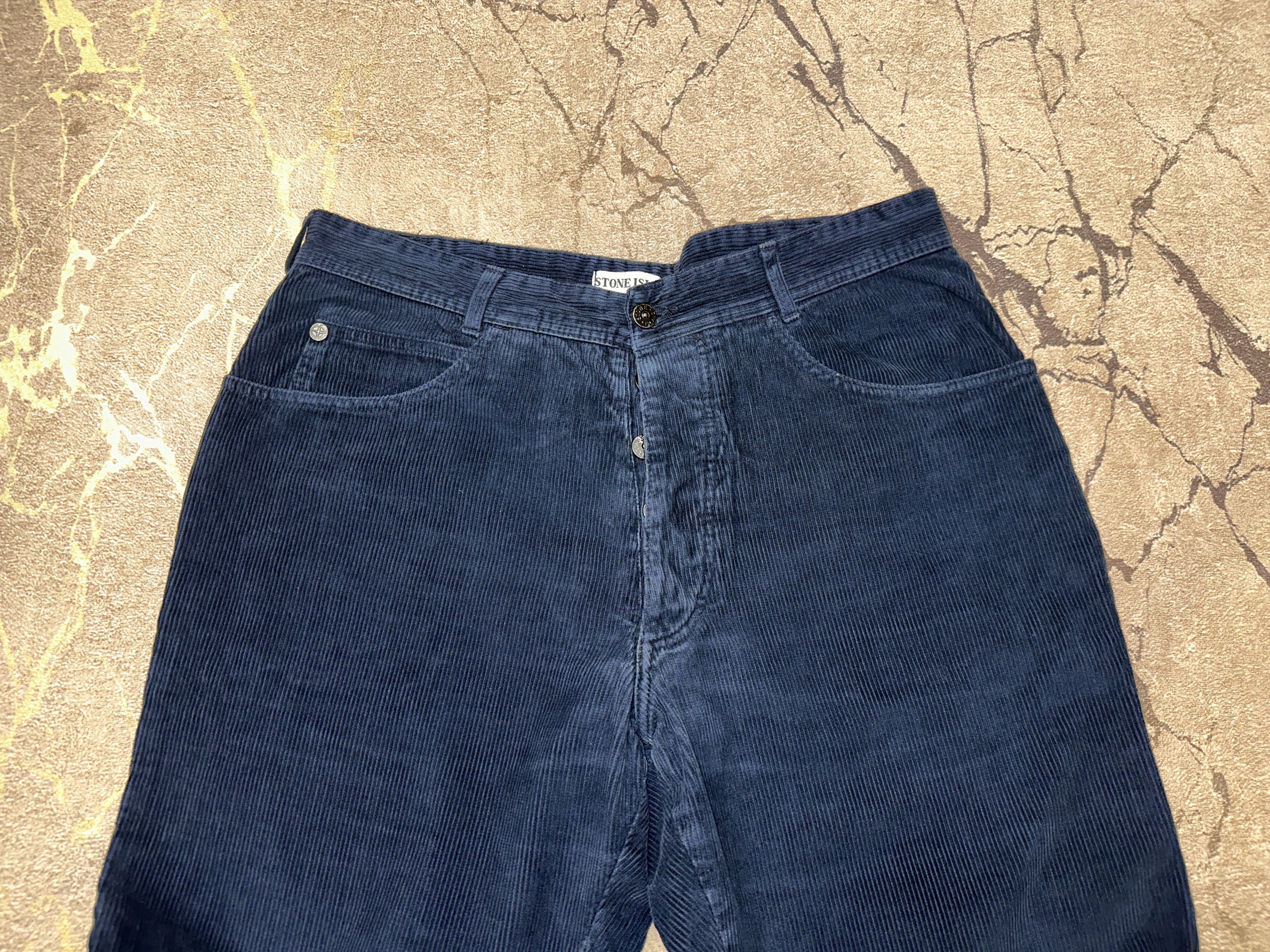 Stone Island Rare Stone Island Marina 1985 Corduroy Trousers Size 52 36 Size US 36 / EU 52 - 4 Thumbnail