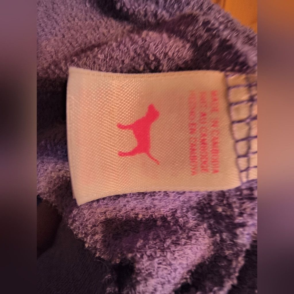 Victoria's Secret PINK by Victoria's Secret Purple Zip-Up Hoodie Size L / US 10 / IT 46 - 7 Thumbnail